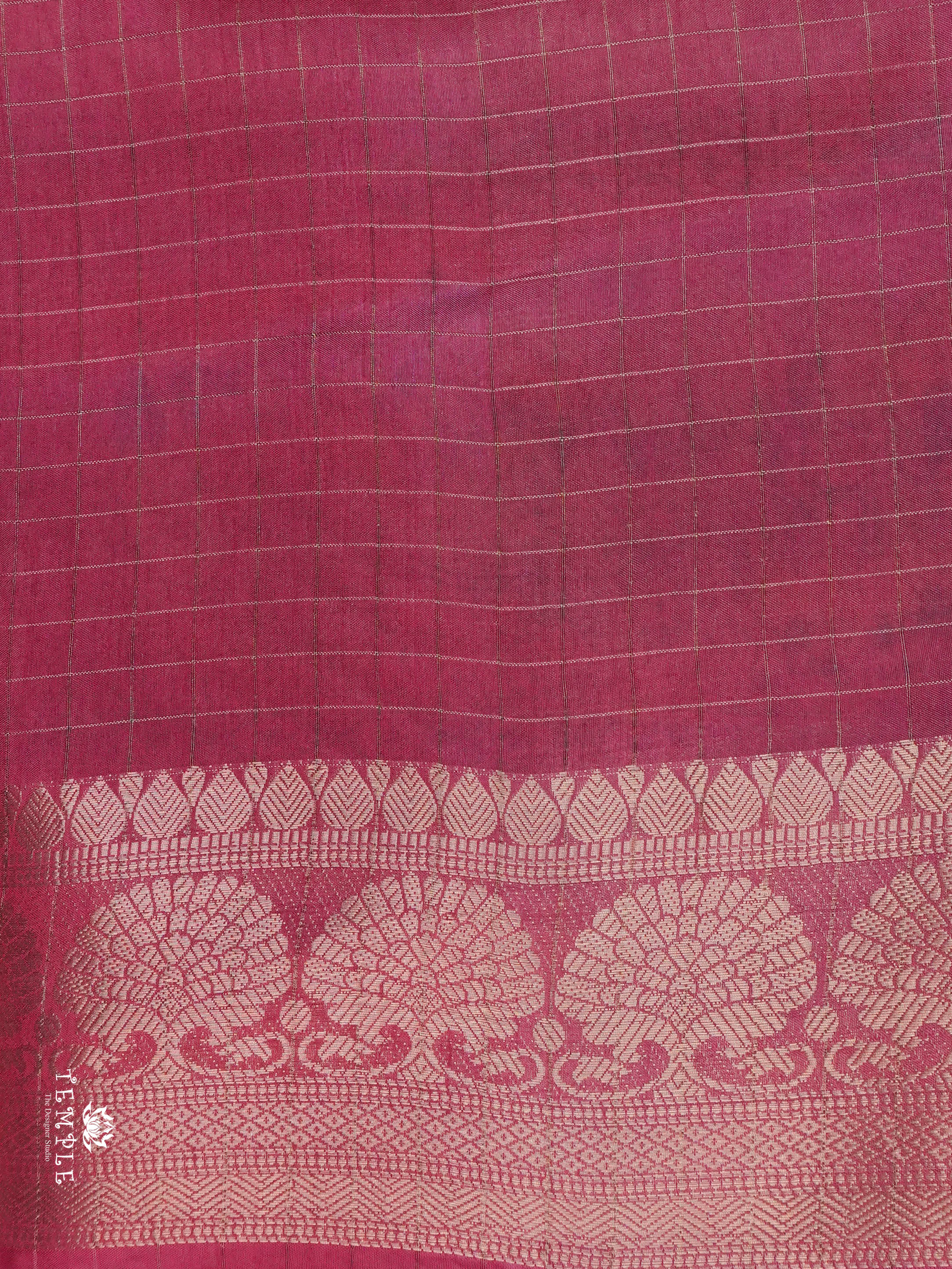 Mangalagiri Saree(Calcutta Checked Pattern) | TTDS1545 | Merry Deals