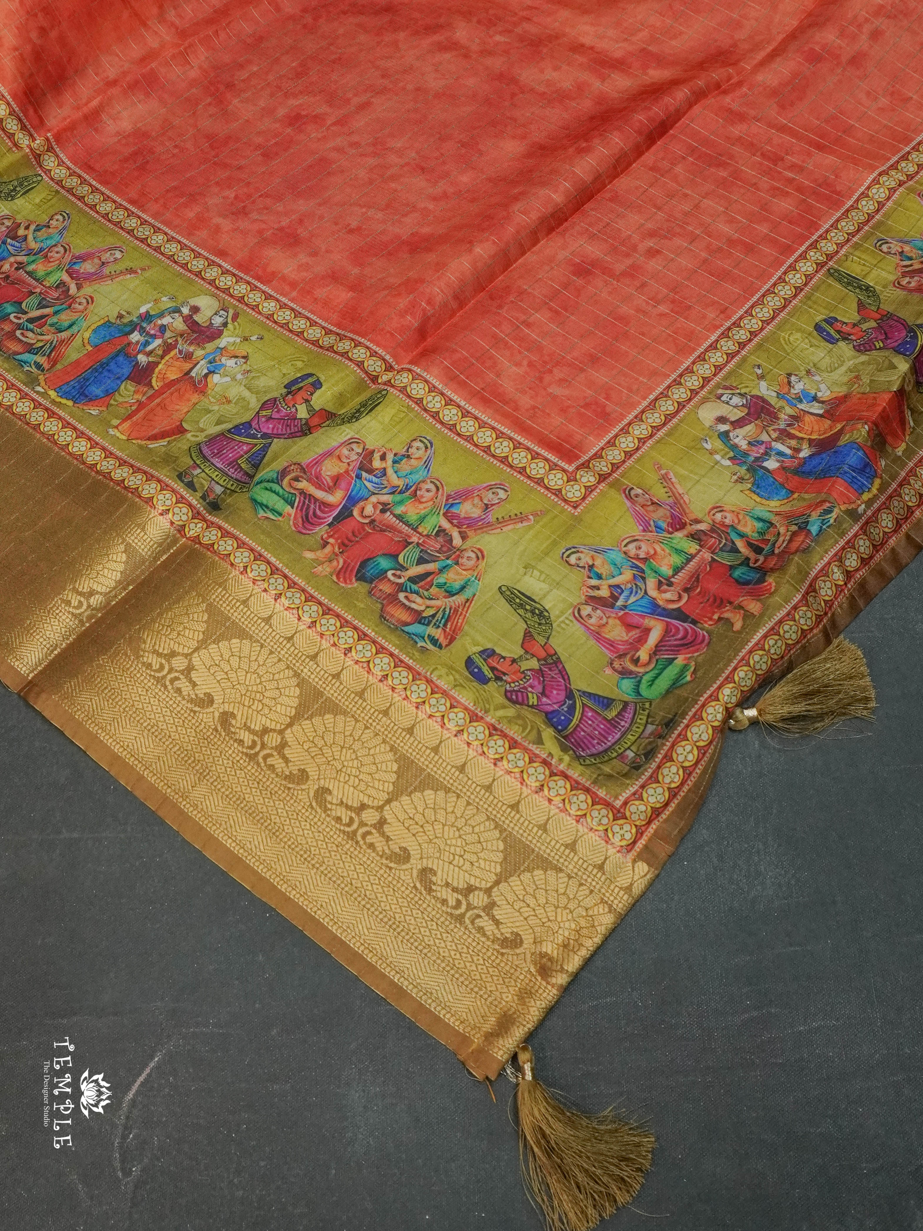 Mangalagiri Saree(Calcutta Checked Pattern) | TTDS1545 | Merry Deals