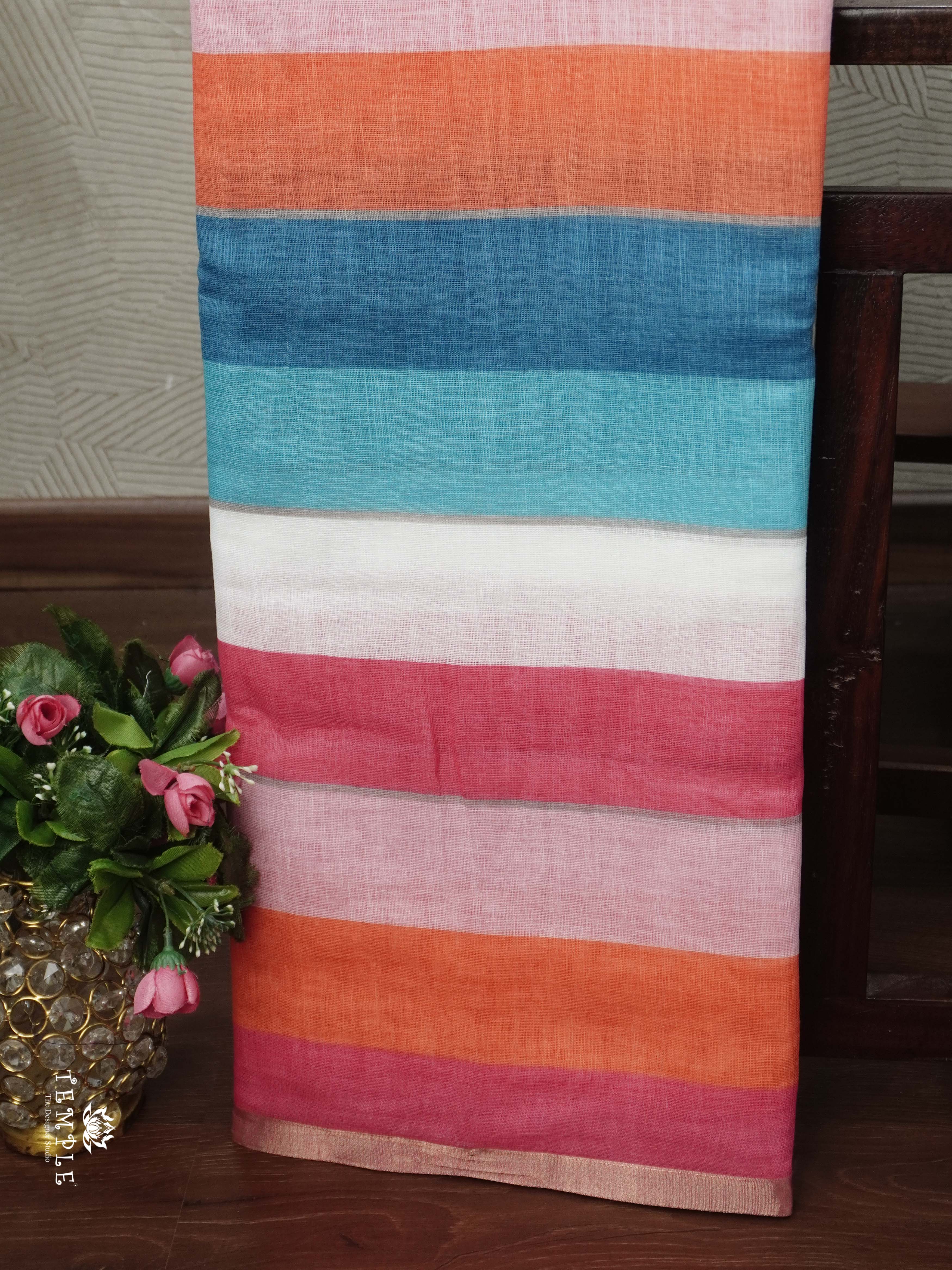 Linen Cotton Saree | TTDS2528