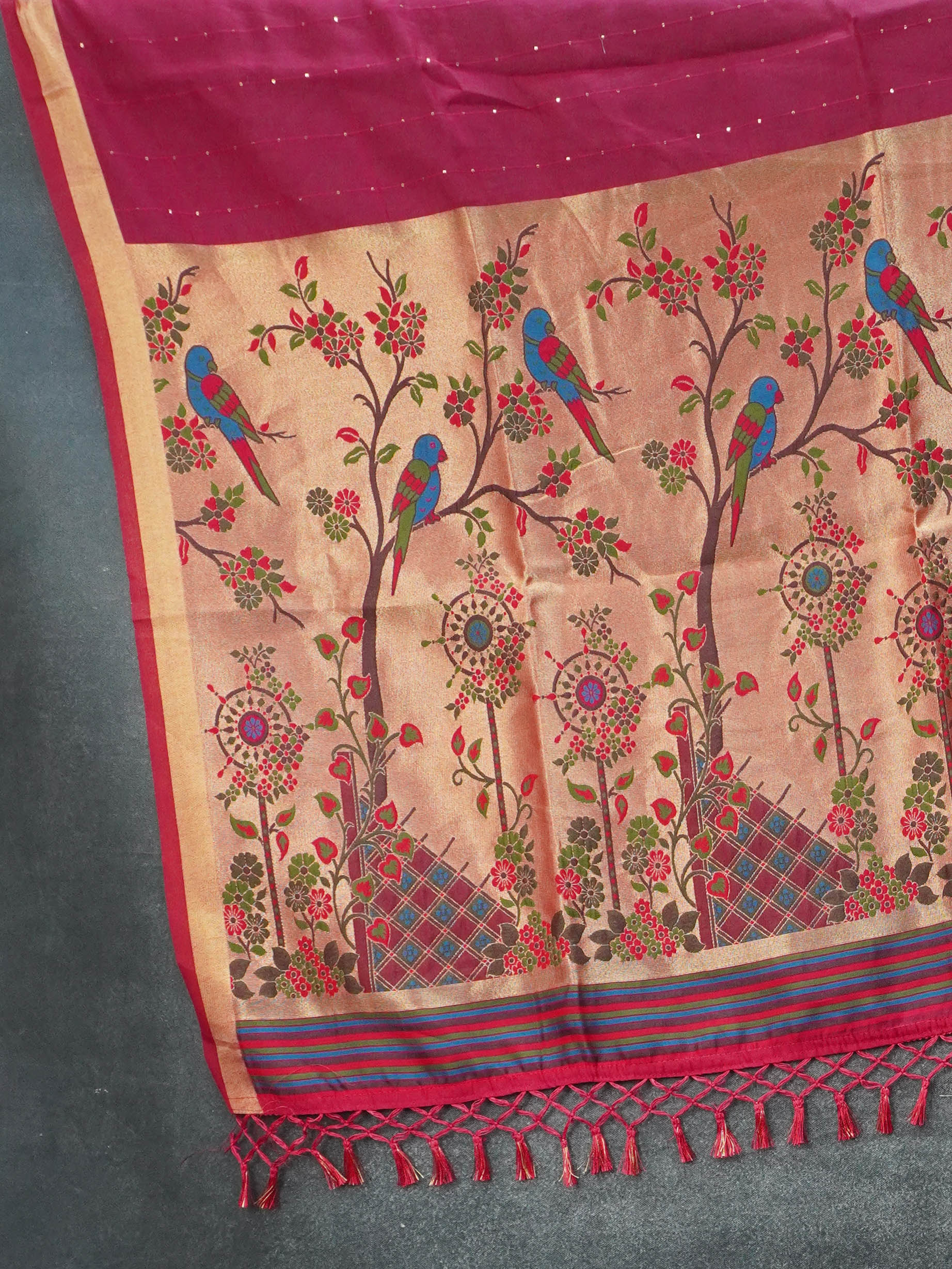 Linen Silk Saree | TTDS3439