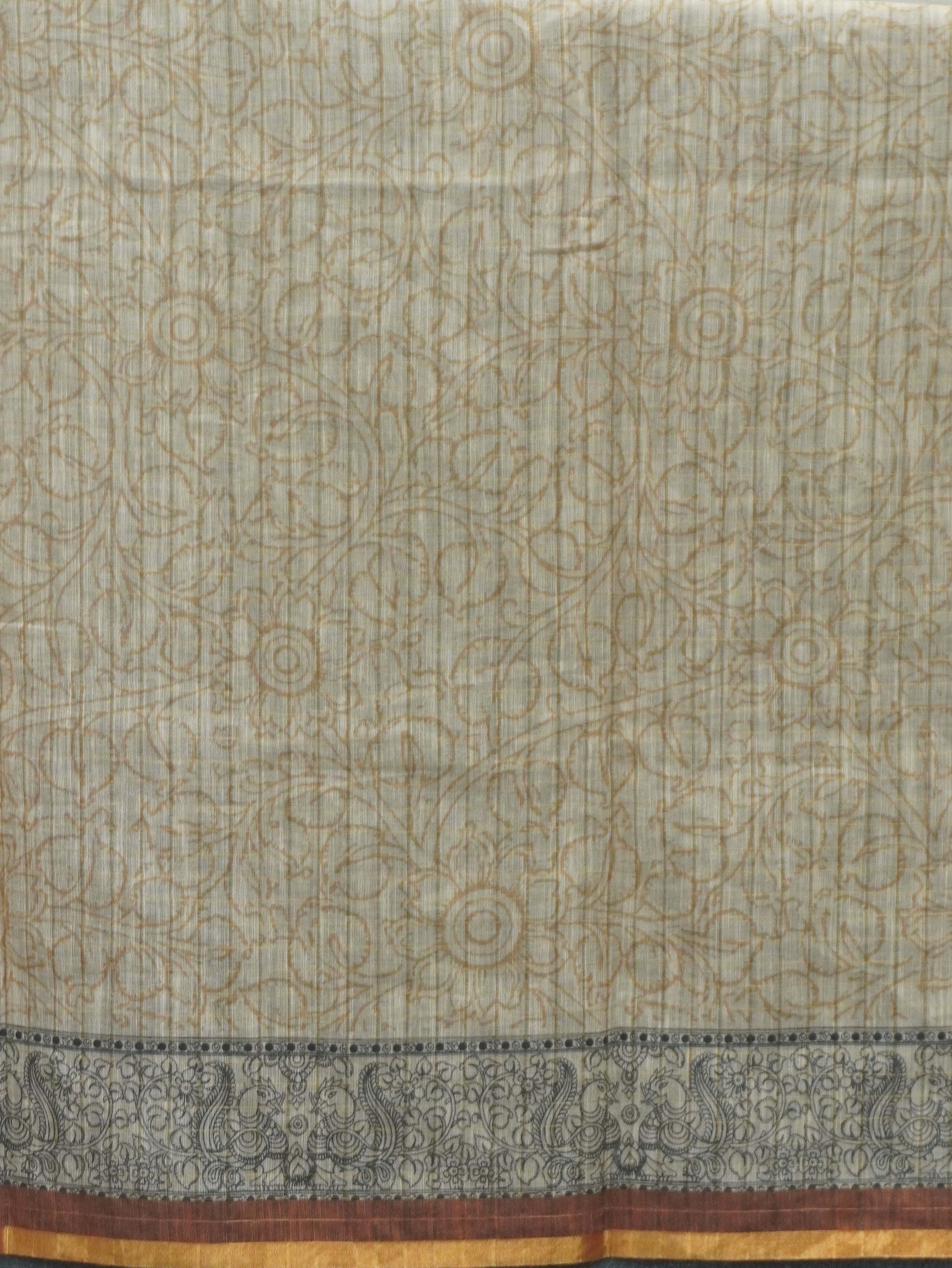 Linen Kalahasti cotton Saree | TTDS3435