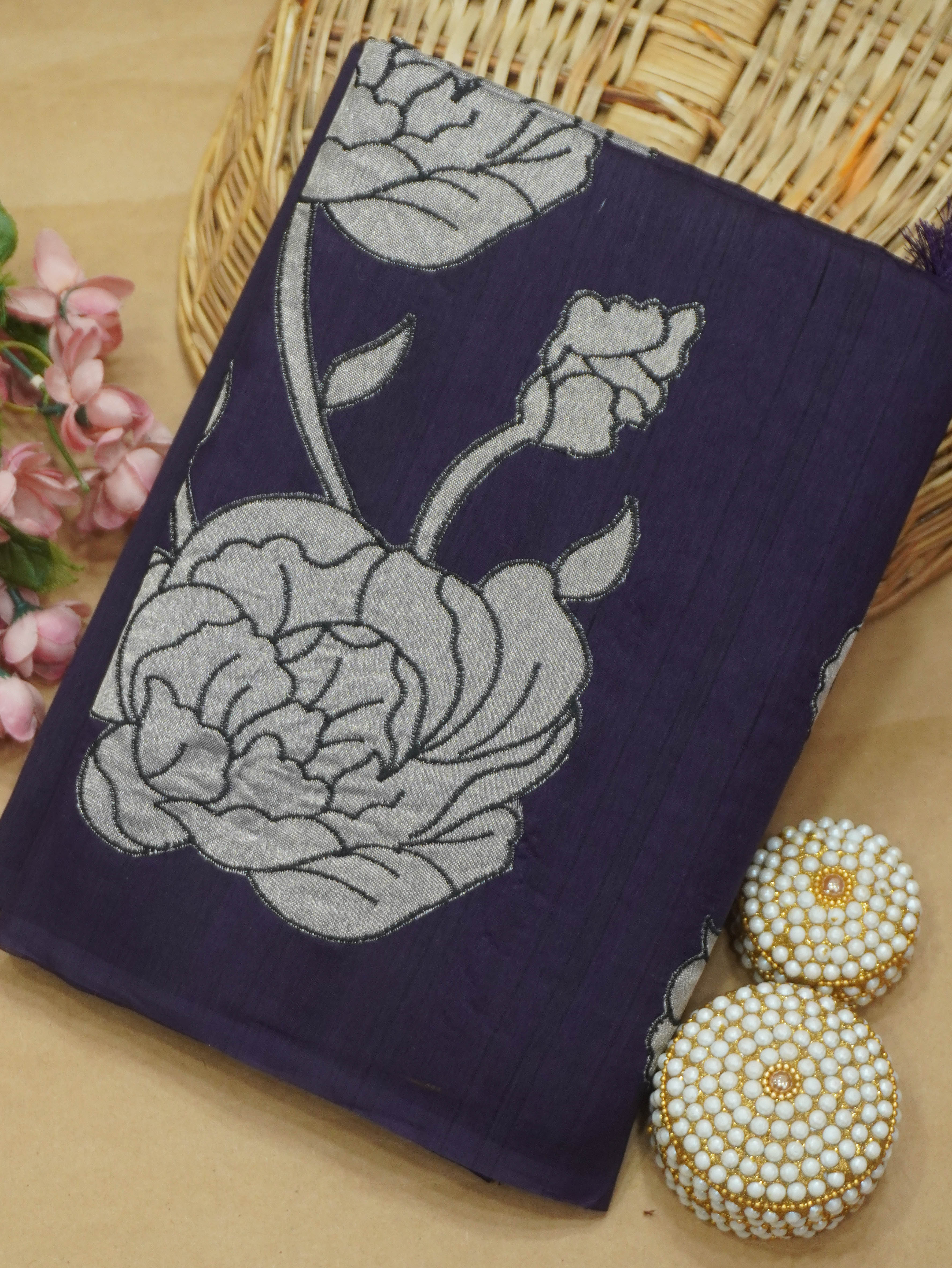 Raw Silk Saree | TTDS3447