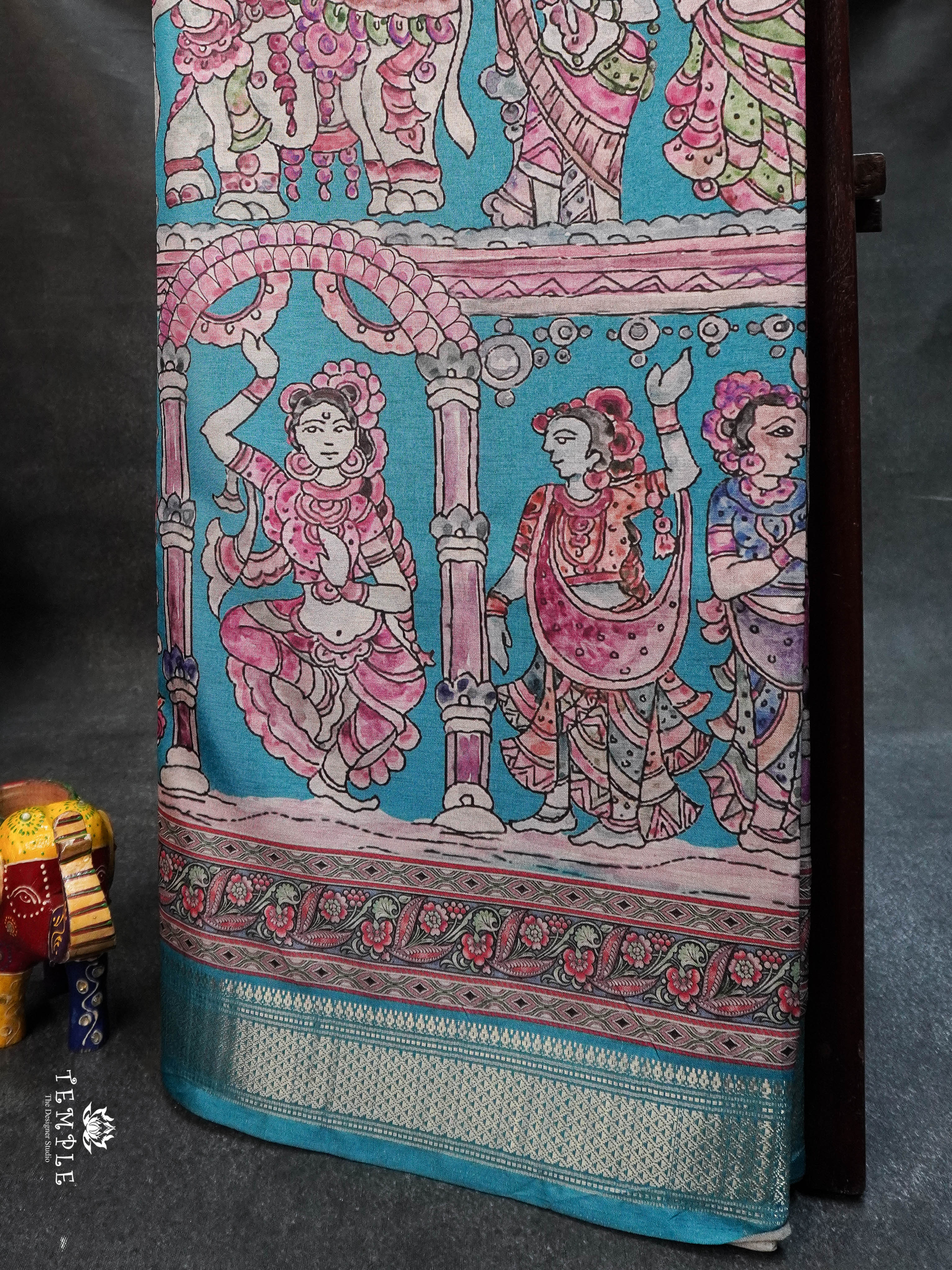 Art Dupion Silk Saree(Blue) | TTDS1544 | Merry Deals