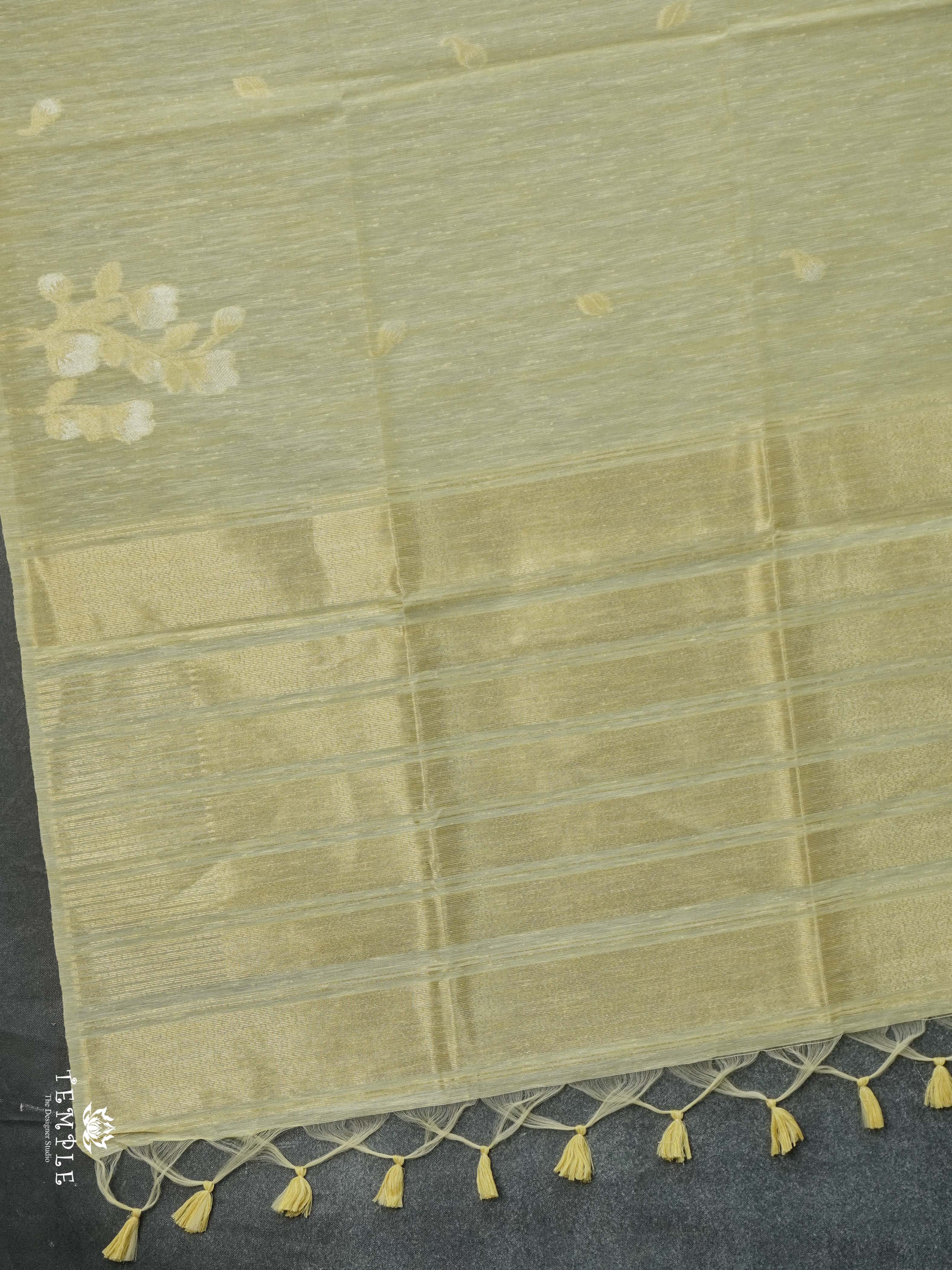 Linen Silk Saree(Yellow) | TTDS2522 | PRE BOOKING