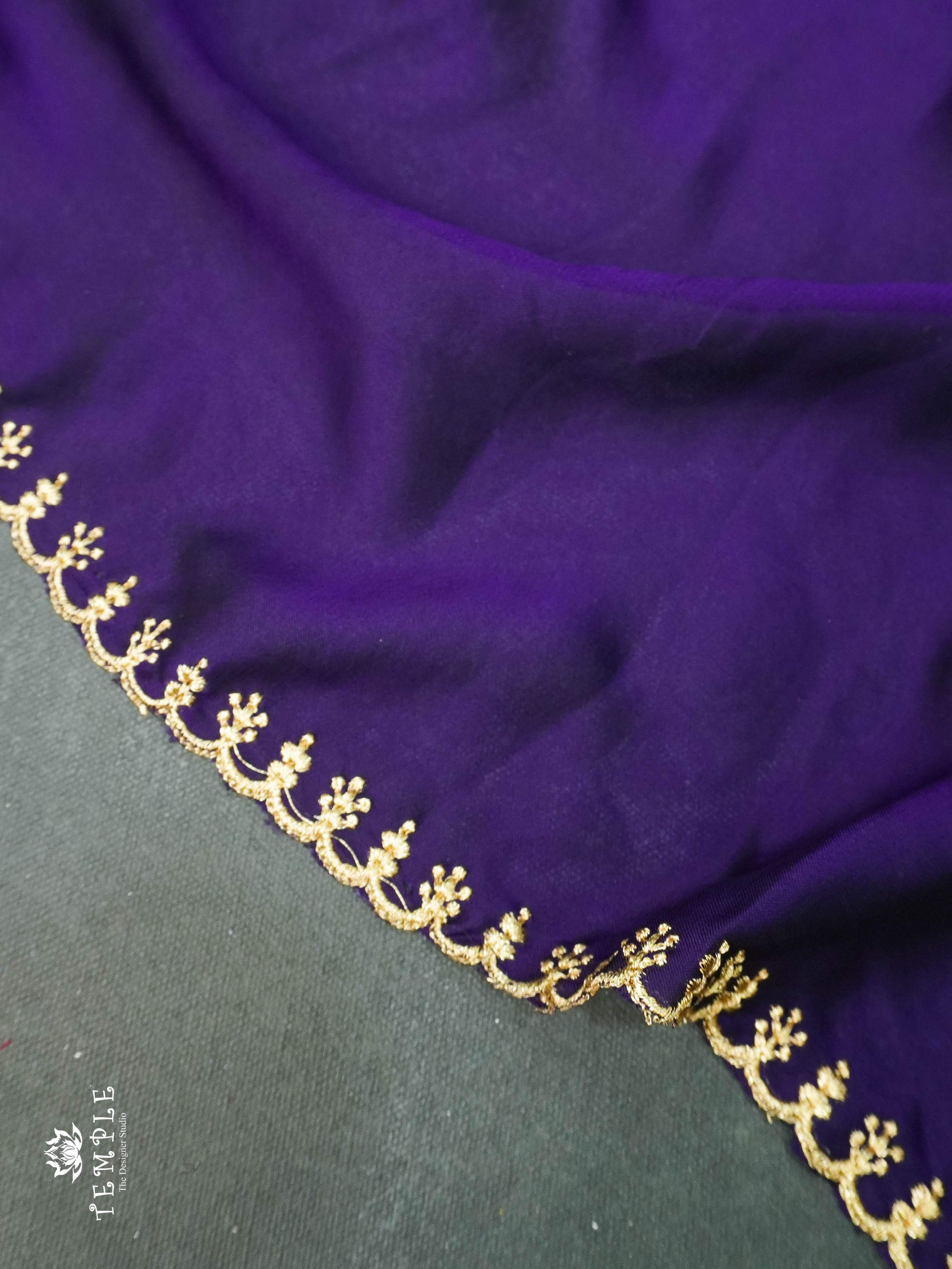 Designer Saree(Violet) | TTDS1143