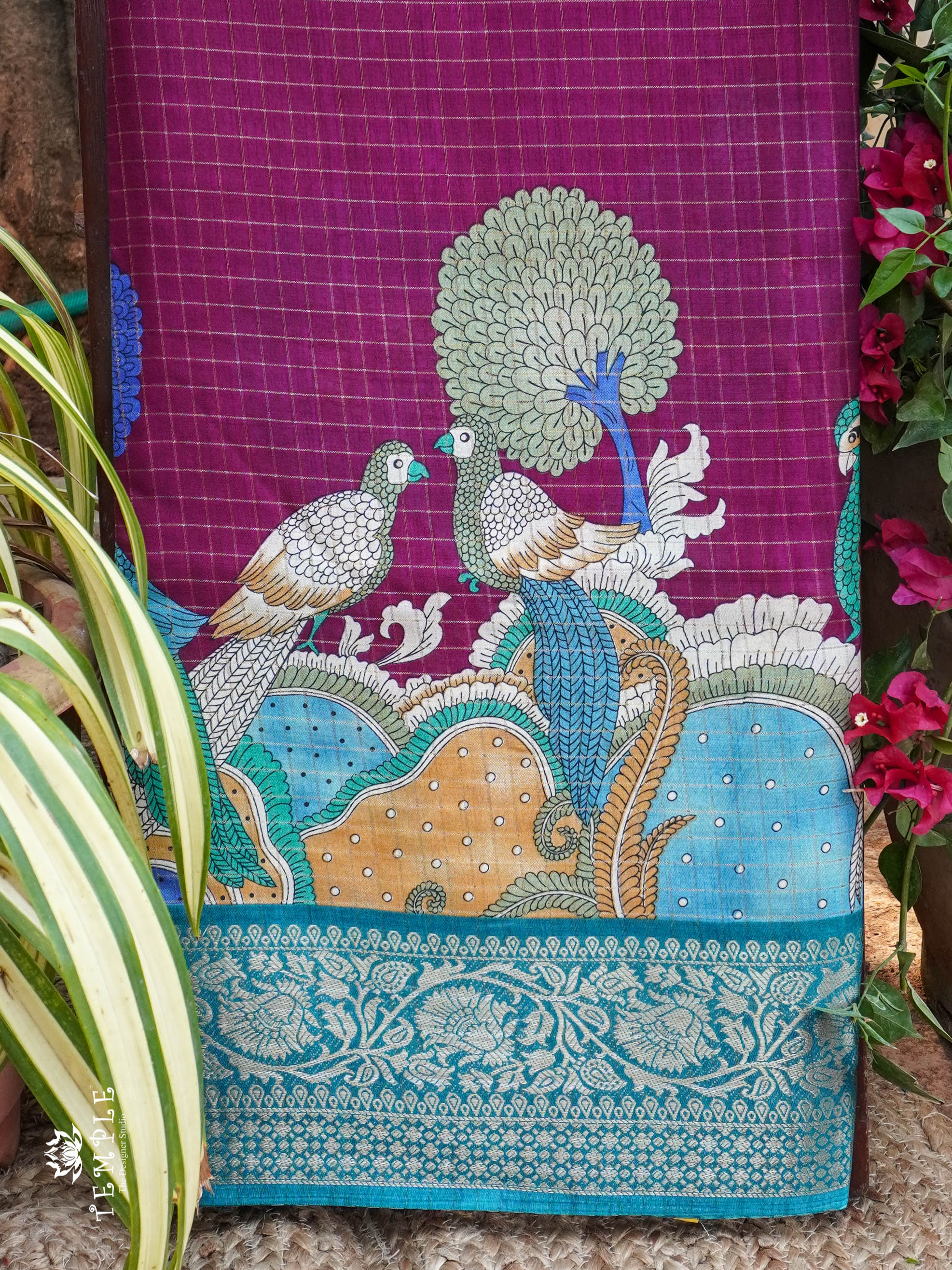Maheswari Silk Cotton Saree (Pen Kalamkari Print) | TTDS813 | PRE BOOKING