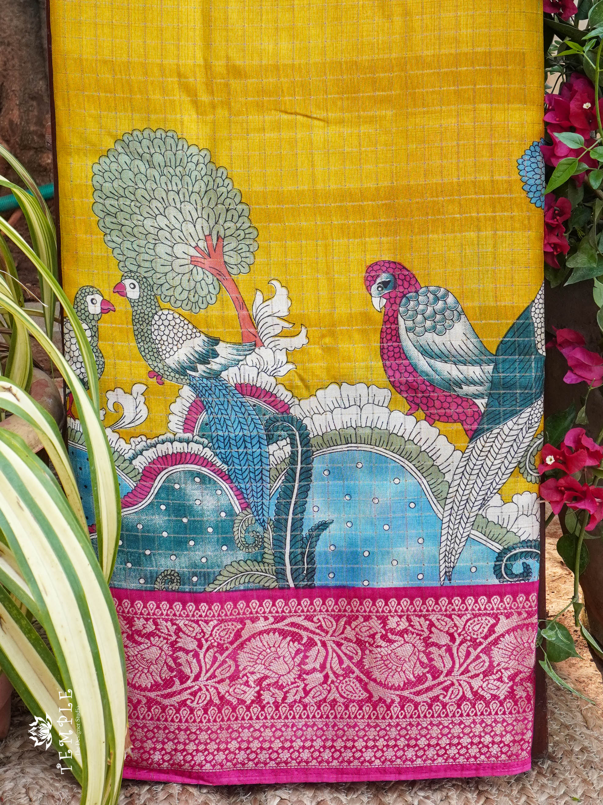 Maheswari Silk Cotton Saree (Pen Kalamkari Print) | TTDS813 | PRE BOOKING