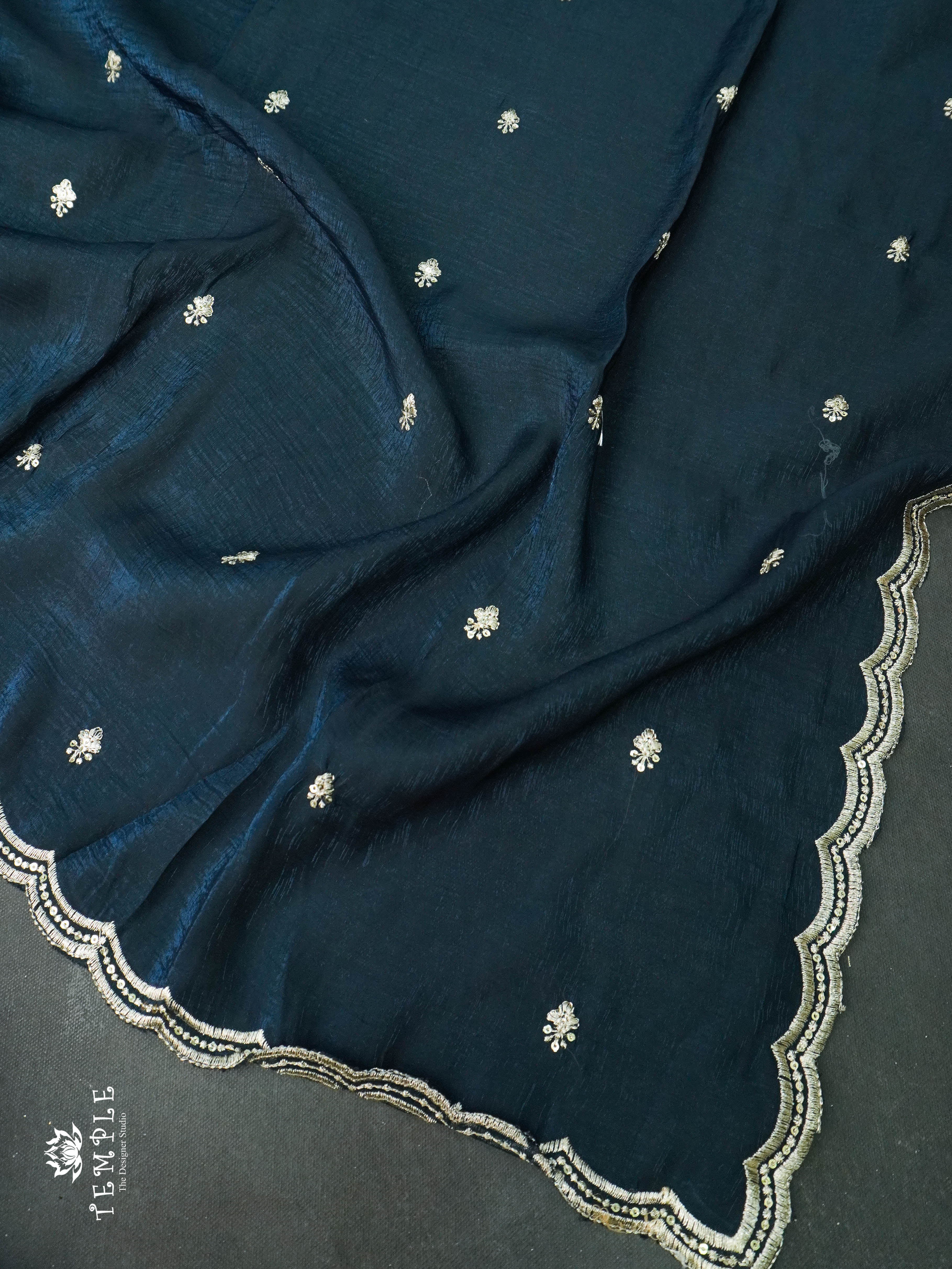 Designer Saree(Teal Blue) | TTDS1142