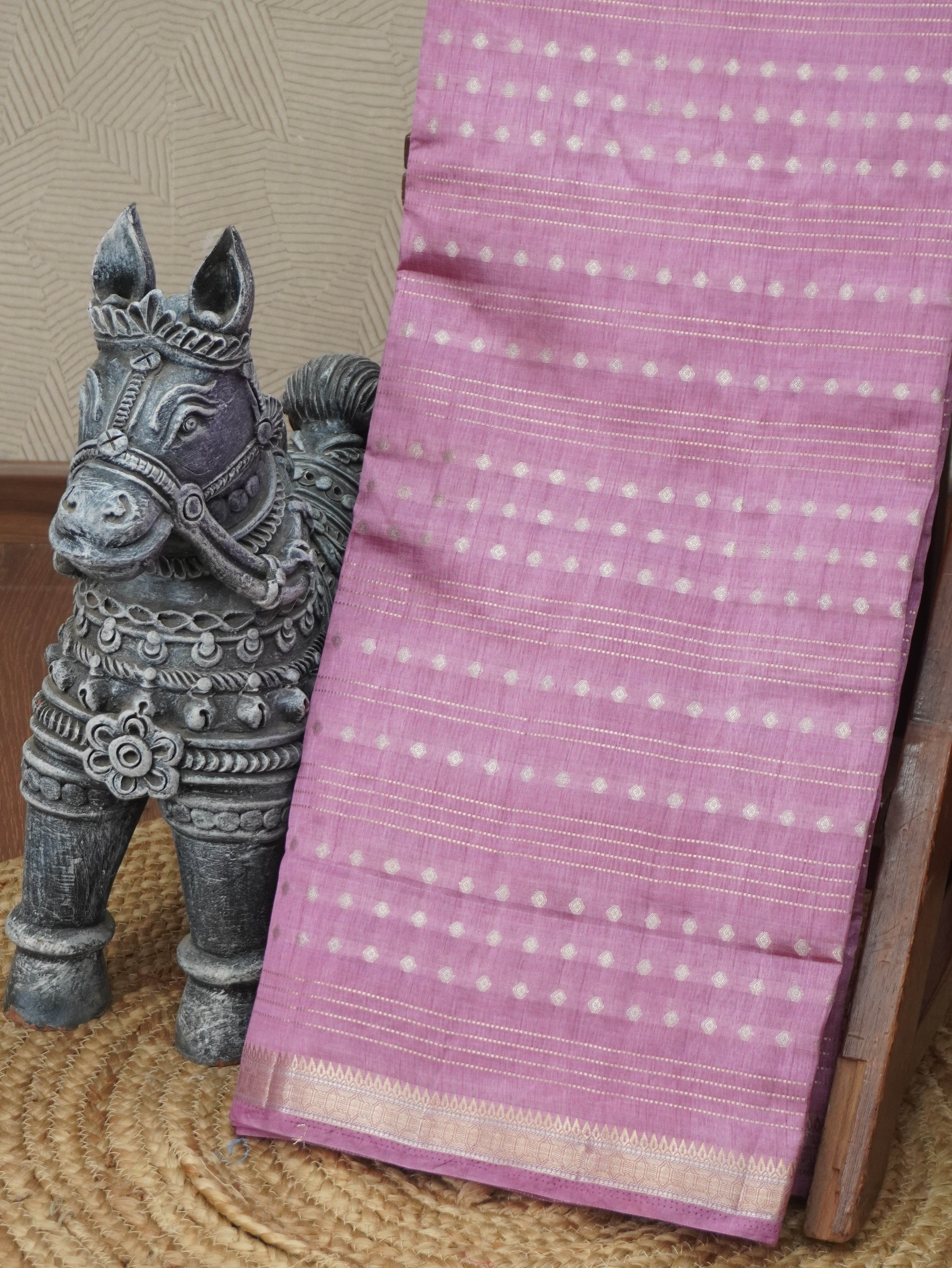 Semi Tussar Silk Saree | TTDS3478