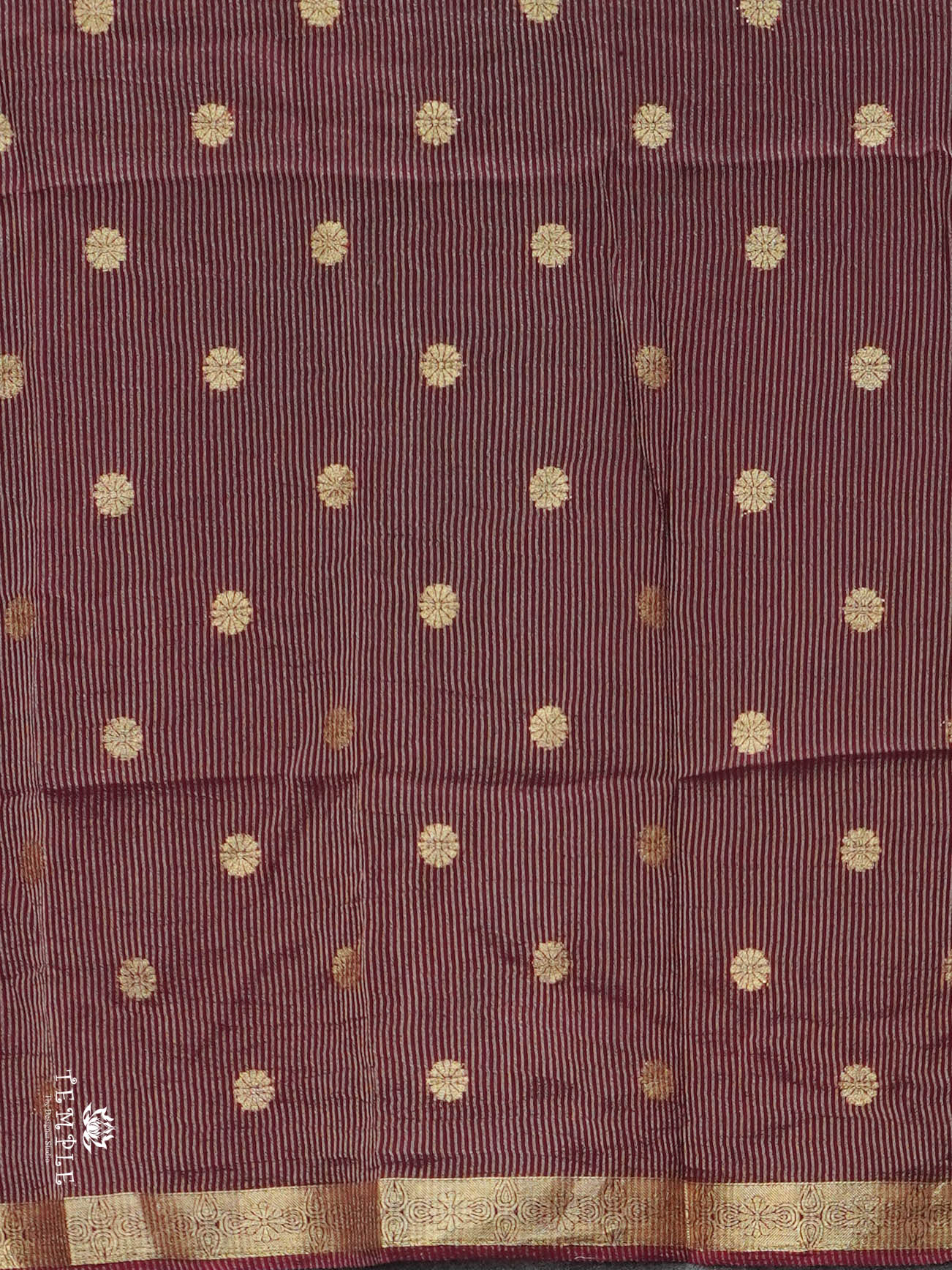 Linen Viscose Saree With Vaira Oosi Pattern | TTDS3005