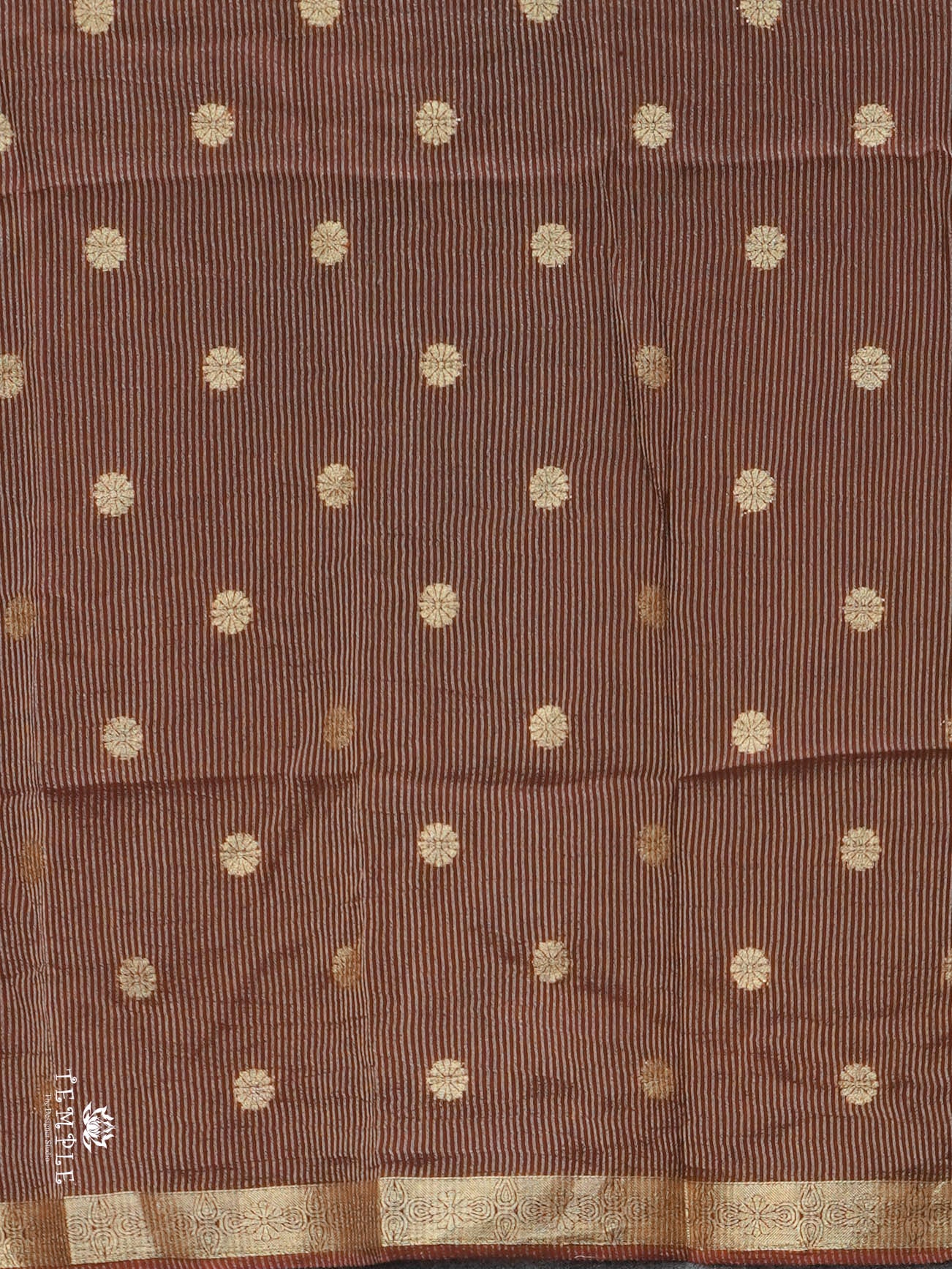 Linen Viscose Saree With Vaira Oosi Pattern | TTDS3005