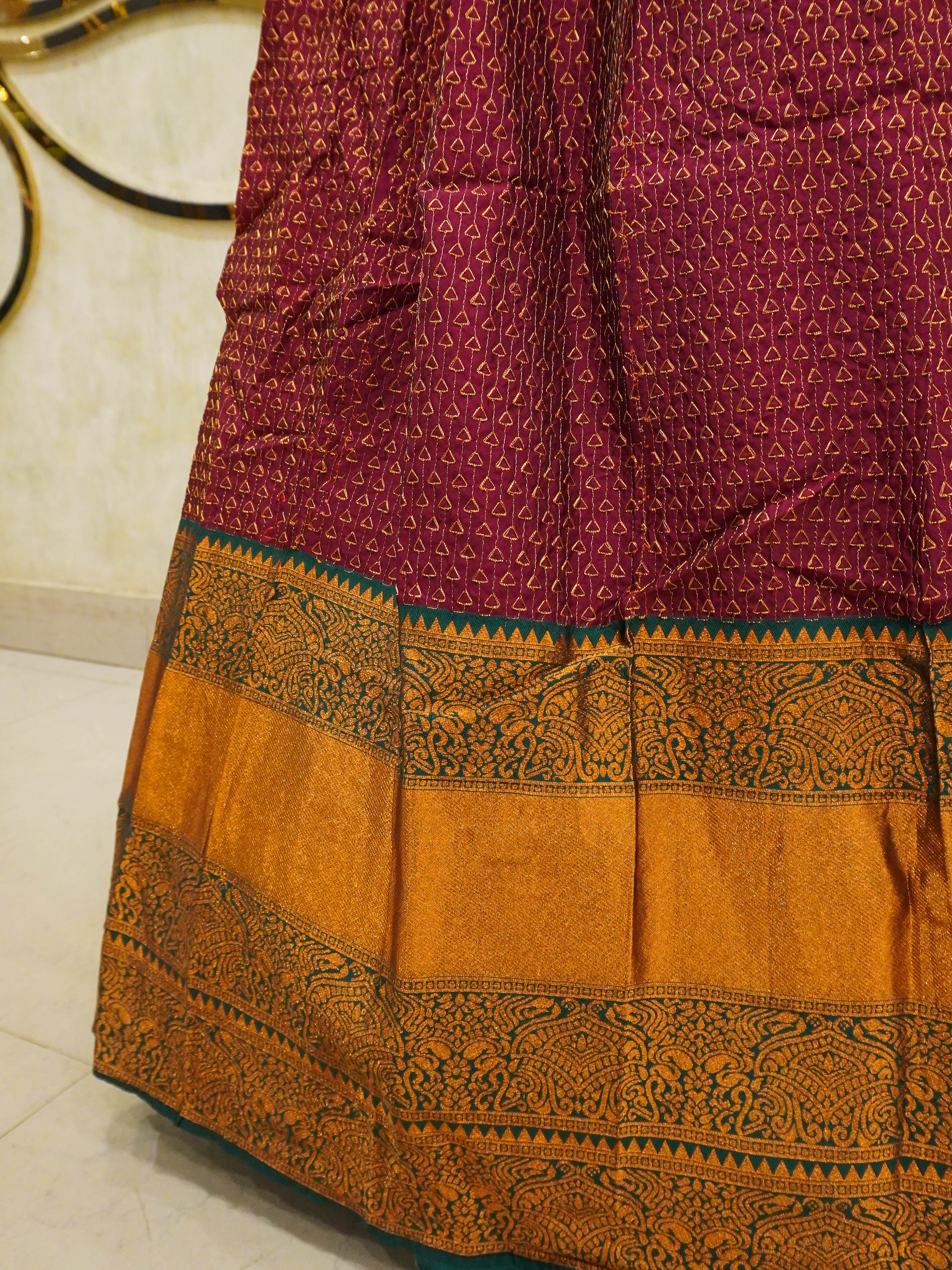 Kanchipuram Silk Saree History - Samyakk: Sarees | Sherwani | Salwar Suits  | Kurti | Lehenga | Gowns | Mens Wear