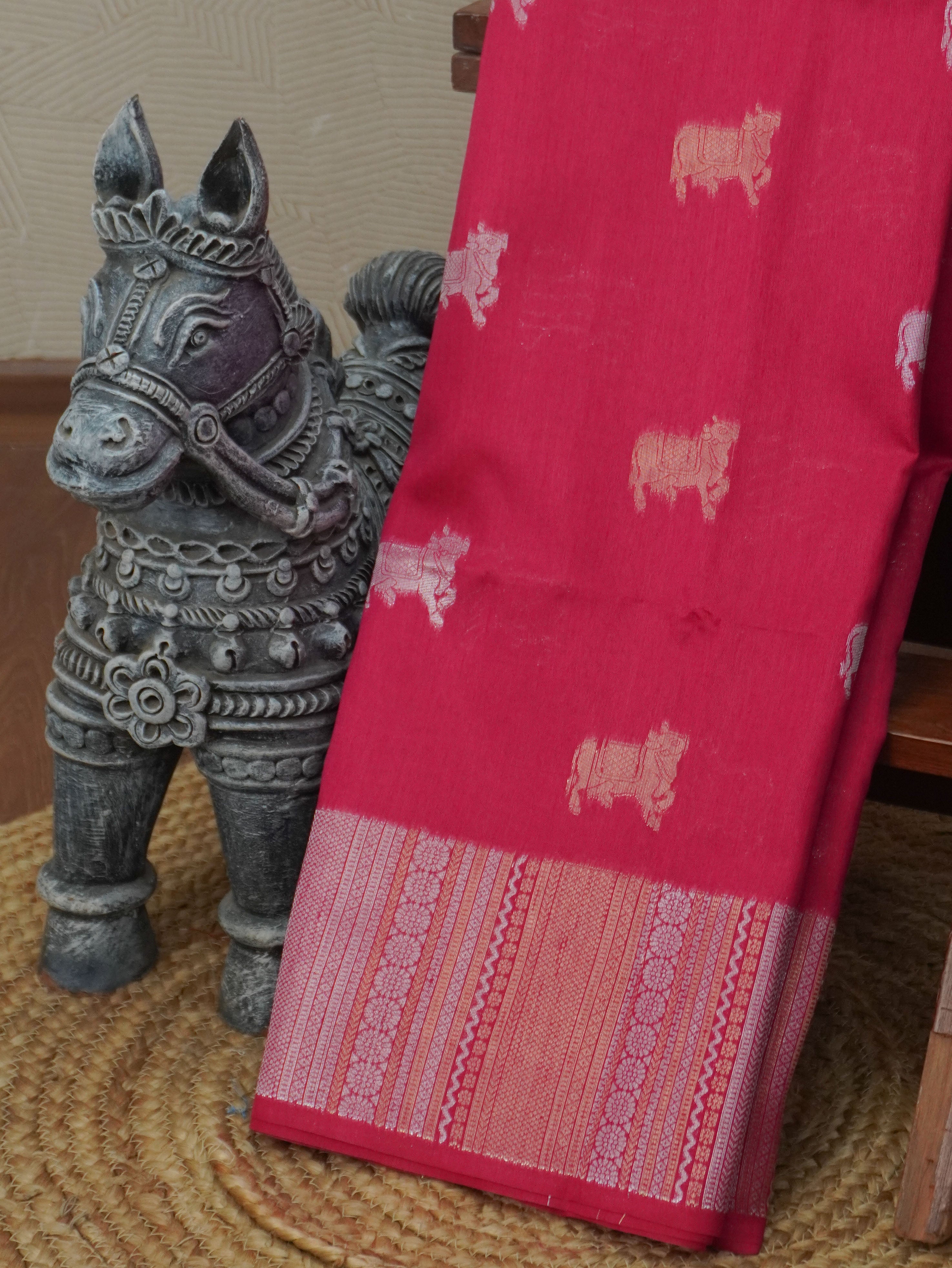 Raw Silk Saree | TTDS3453