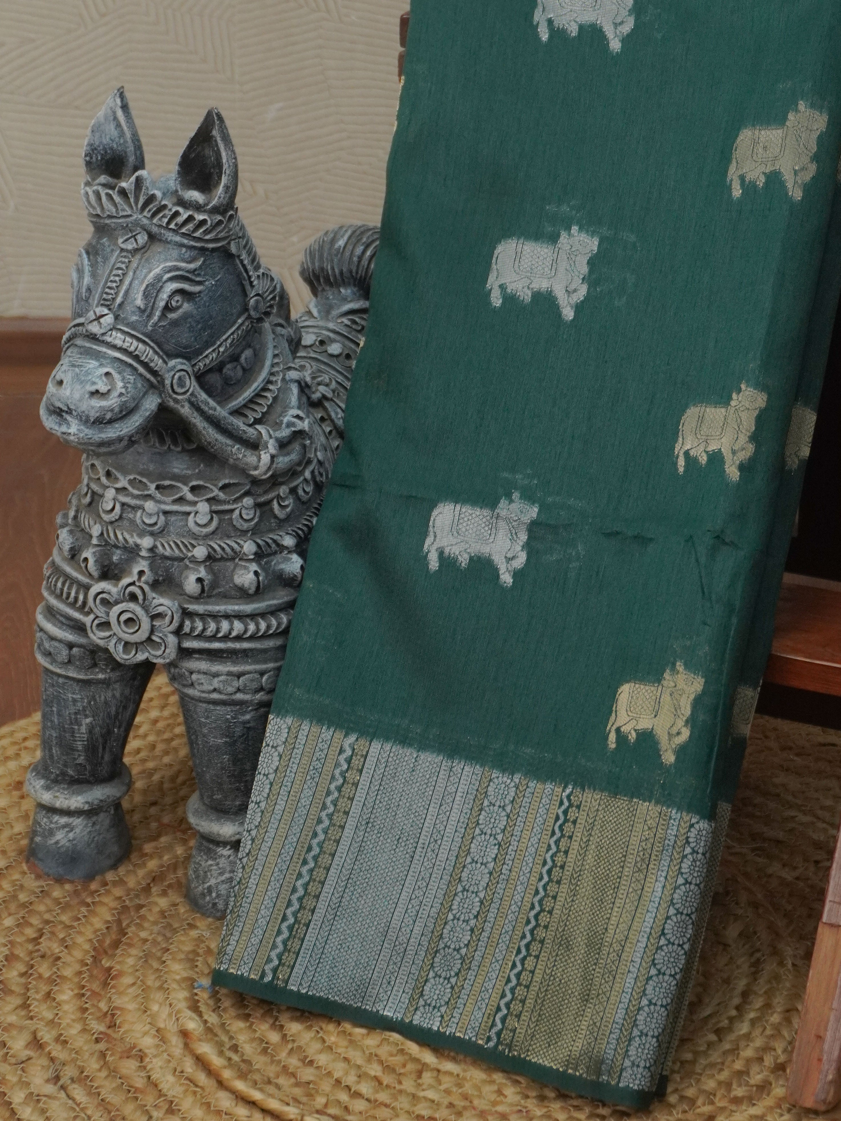 Raw Silk Saree | TTDS3453