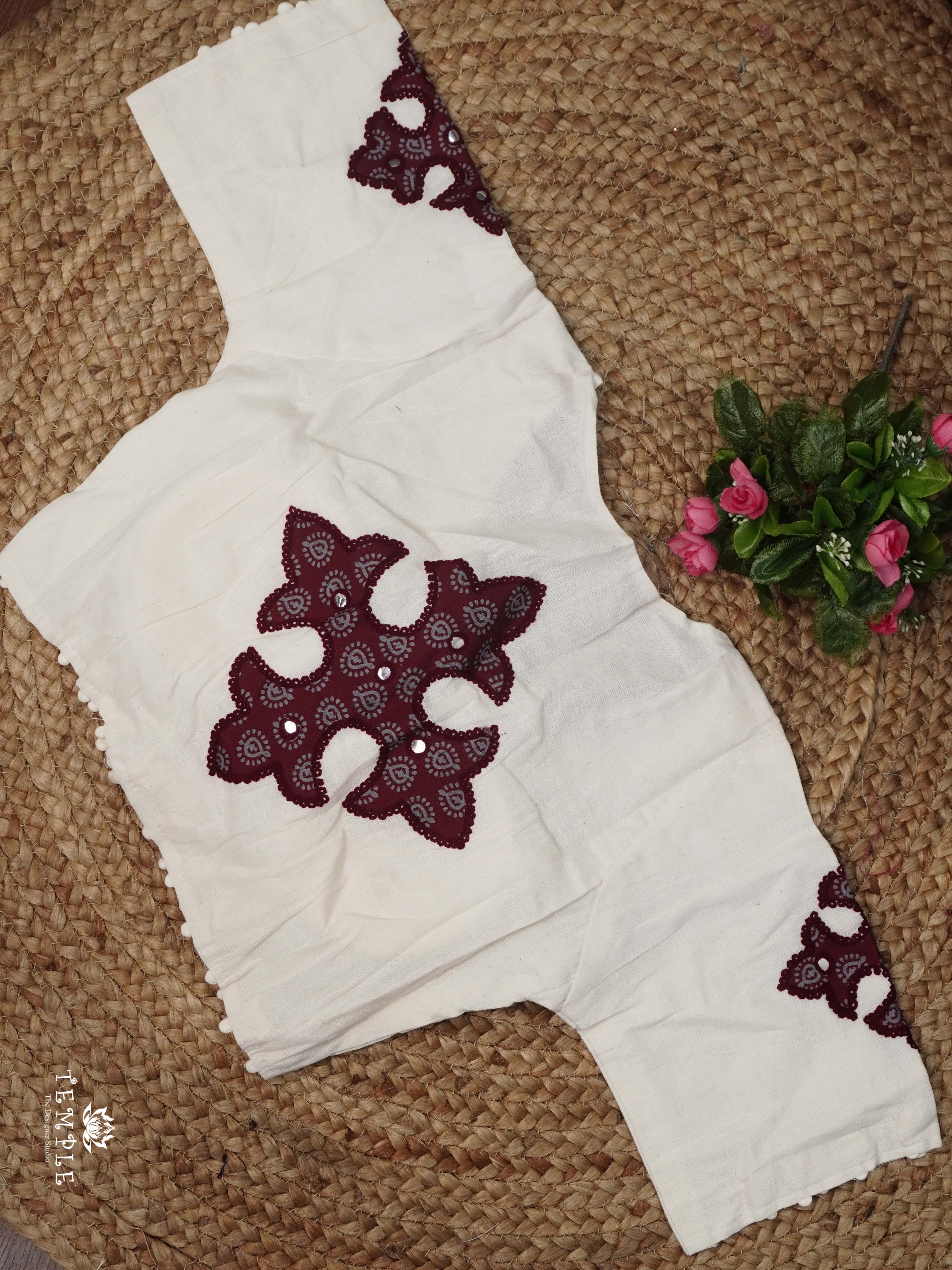 Applique Work Kadhi Readymade Blouse | TTDS2532