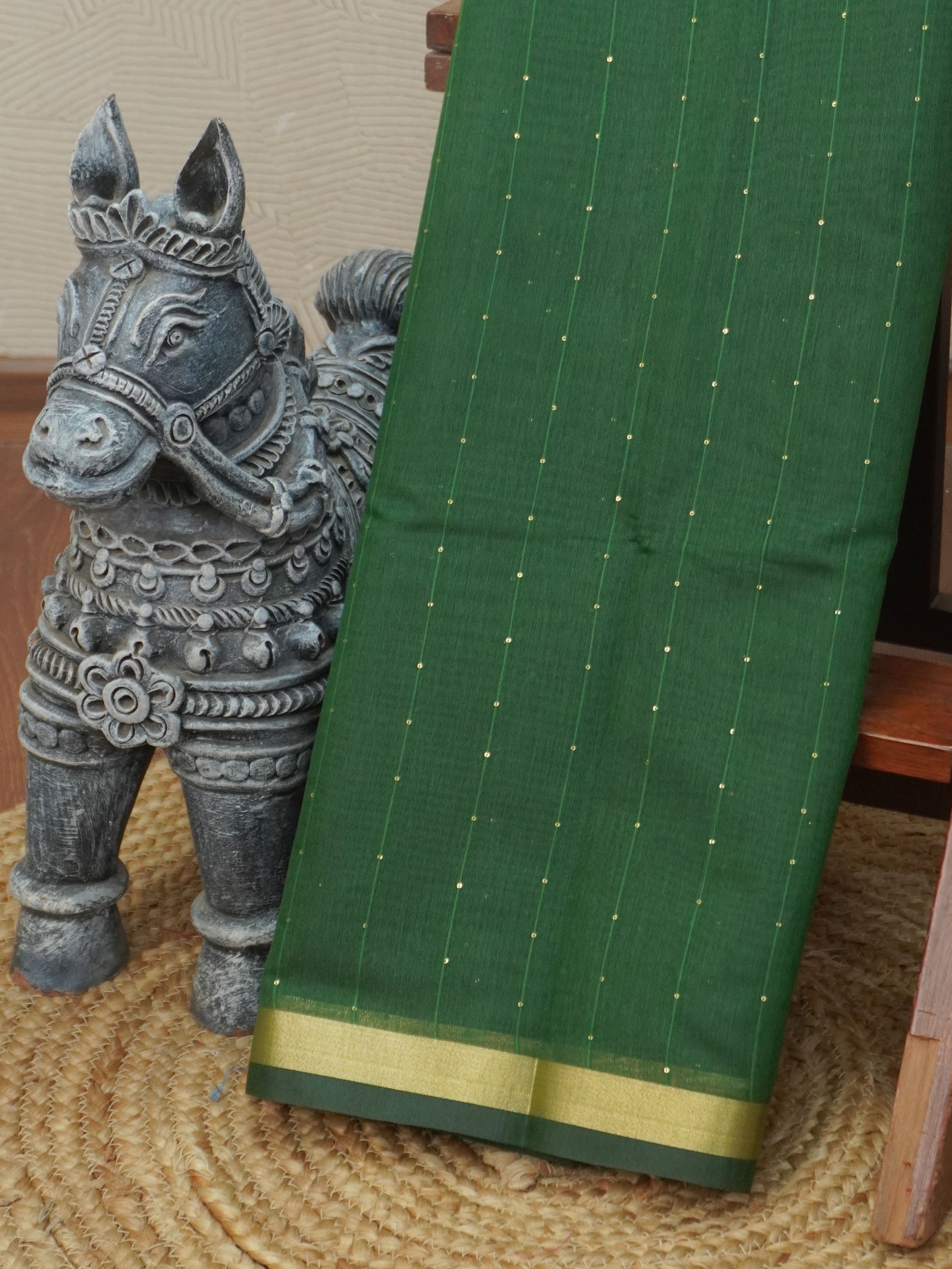 Linen Silk Saree | TTDS3469