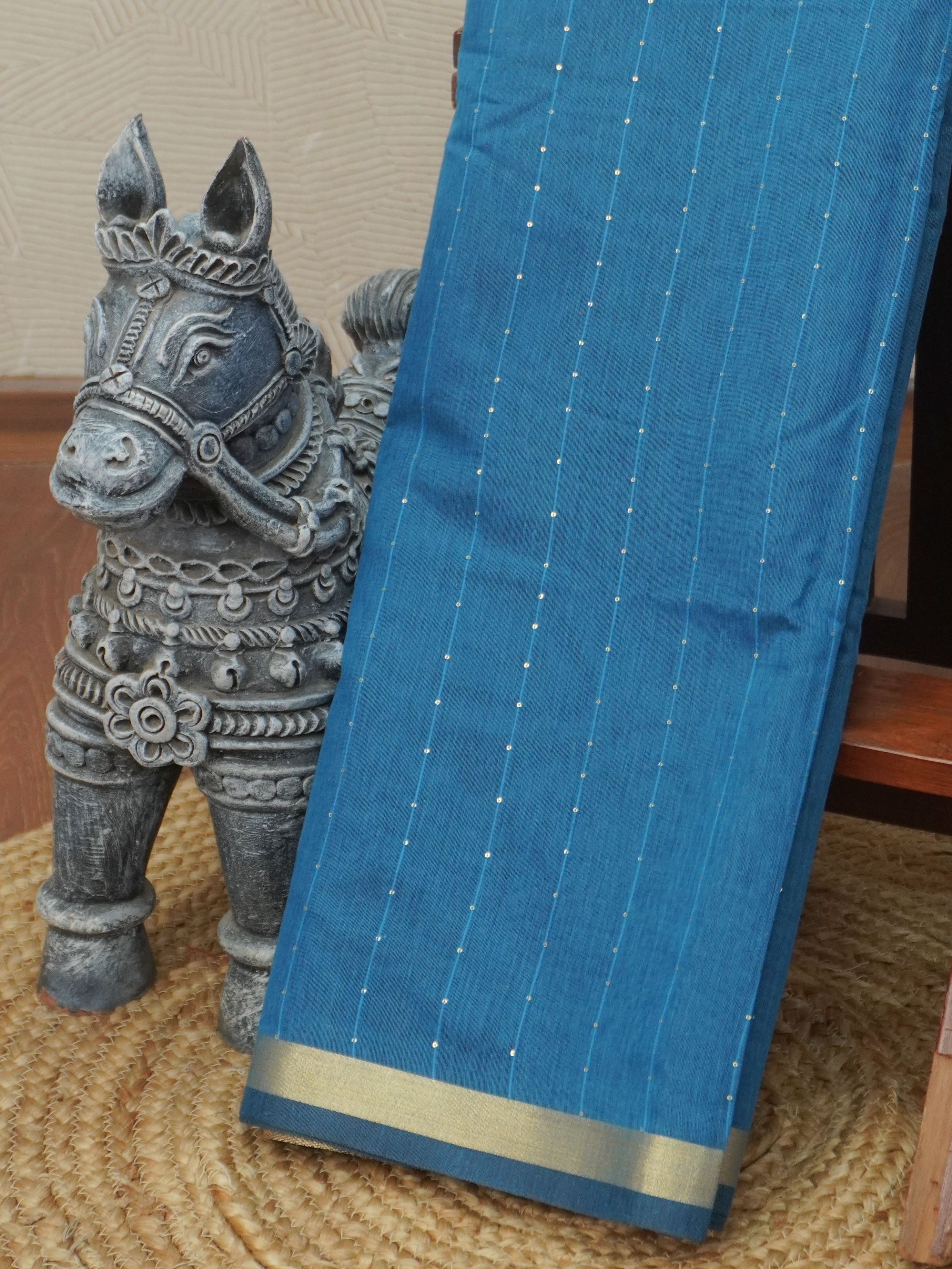 Linen Silk Saree | TTDS3469