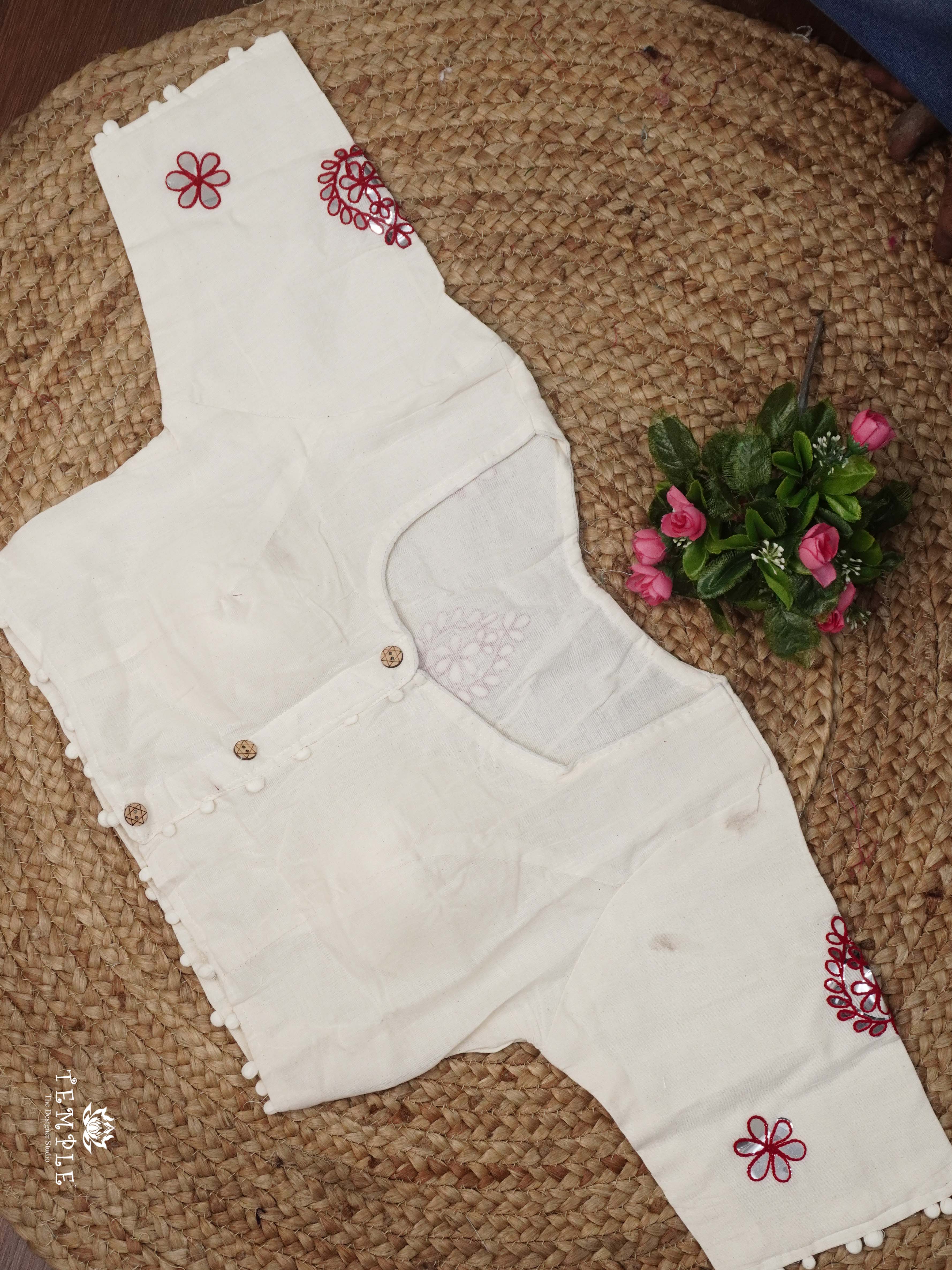 Applique Work Kadhi Readymade Blouse | TTDS2532