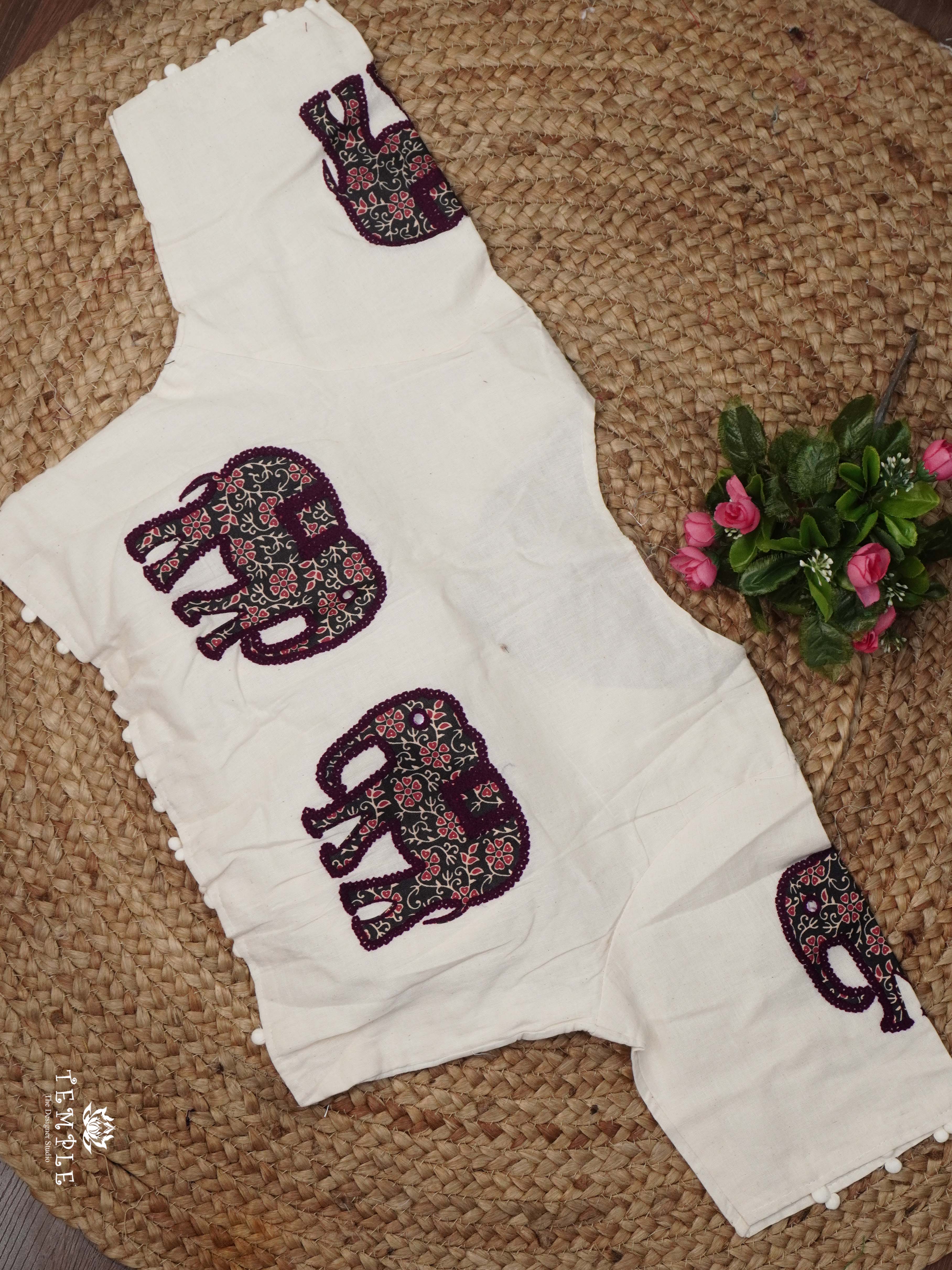 Applique Work Kadhi Readymade Blouse | TTDS2532