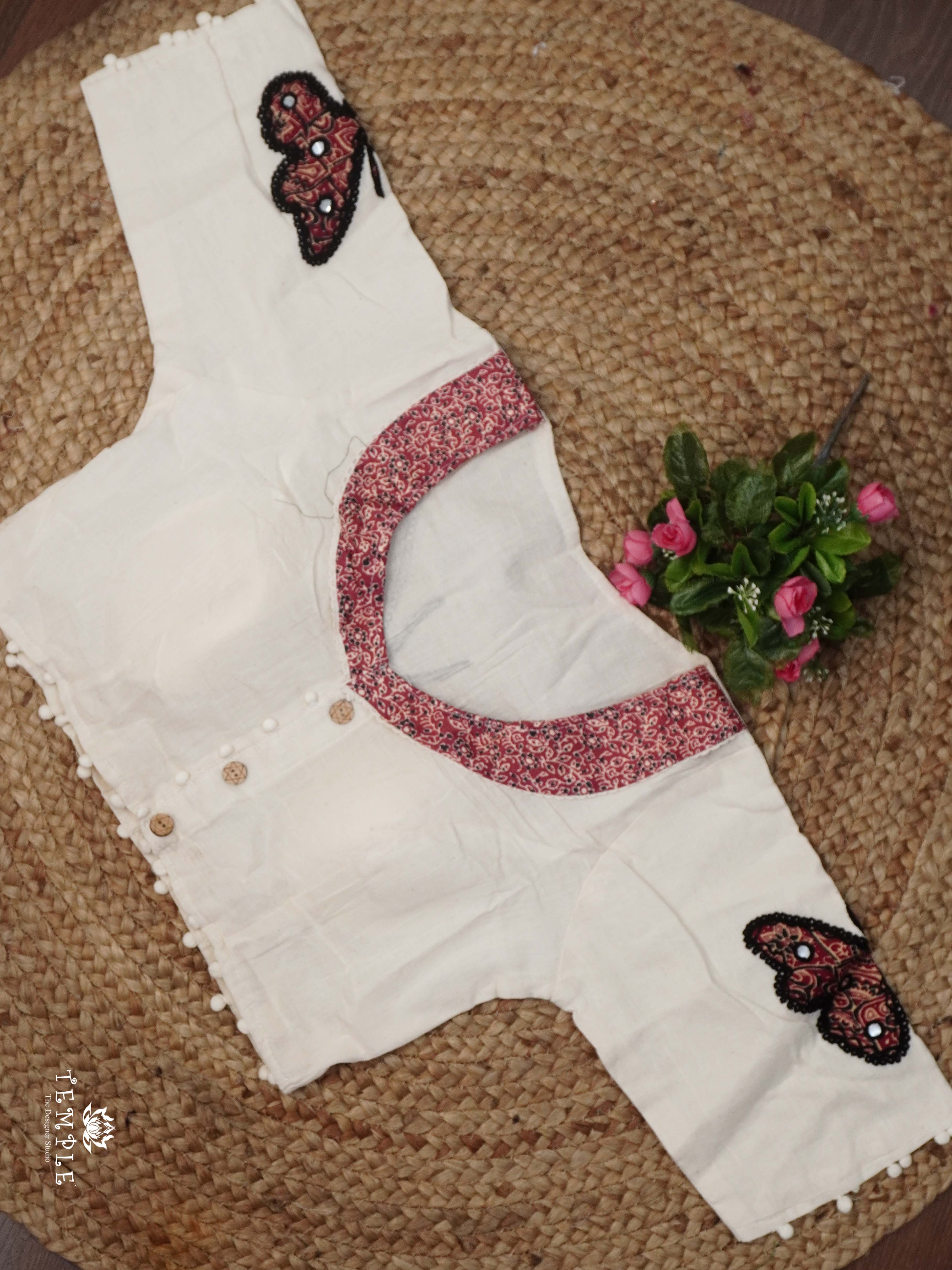 Applique Work Kadhi Readymade Blouse | TTDS2532