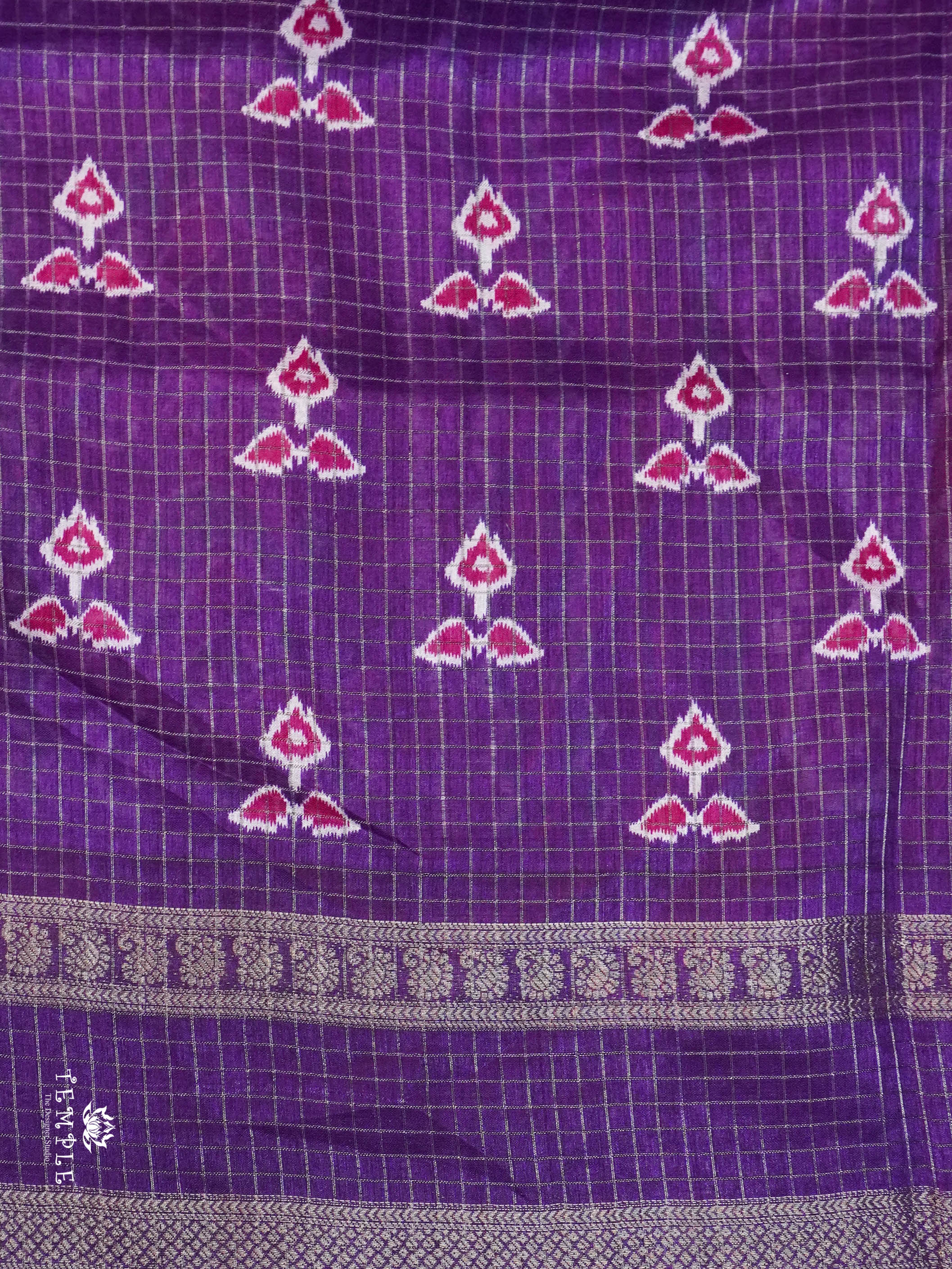 Floral Printed Dola Silk Saree | TTDS1548 | Merry Deals