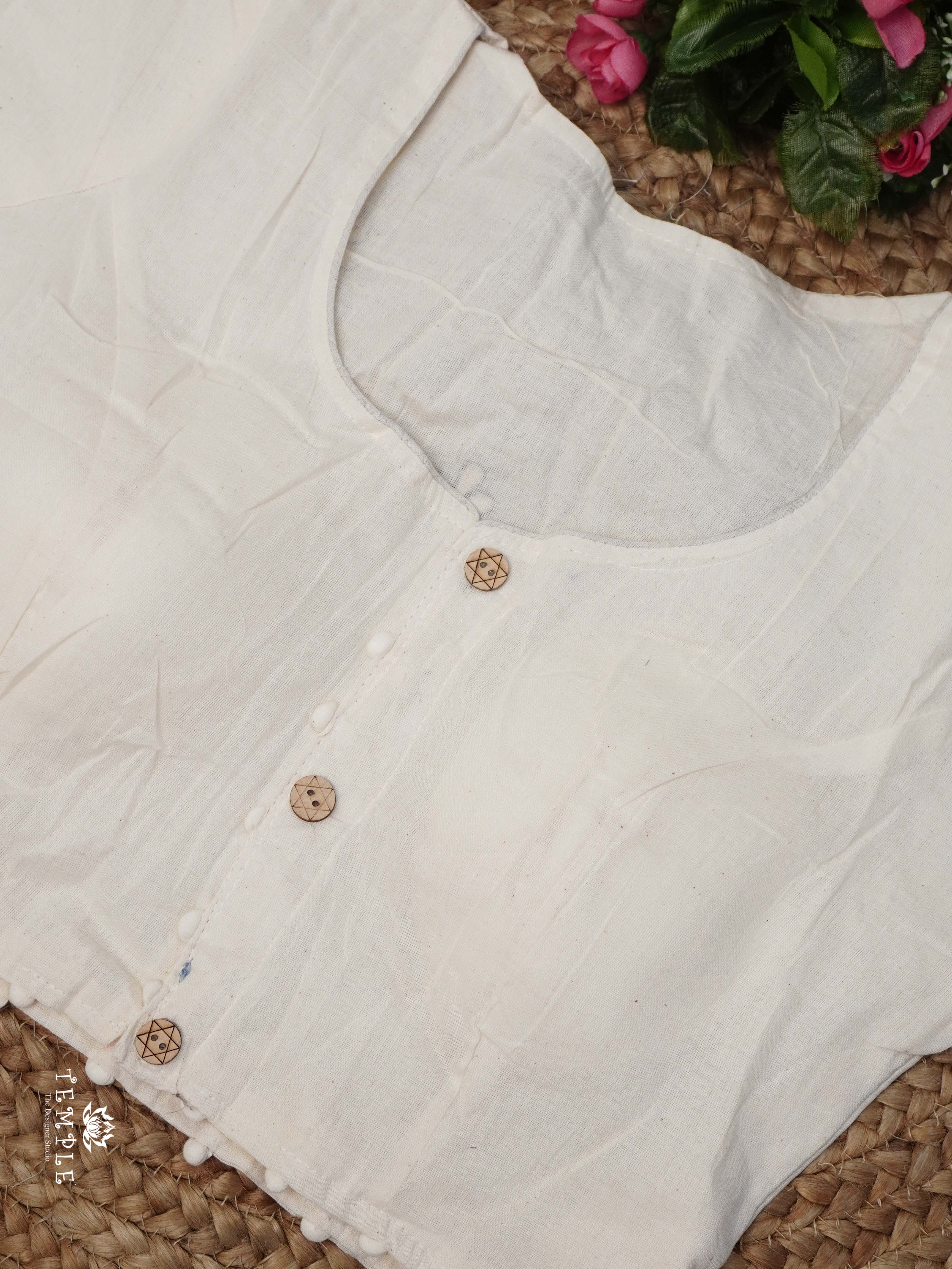 Applique Work Kadhi Readymade Blouse | TTDS2532