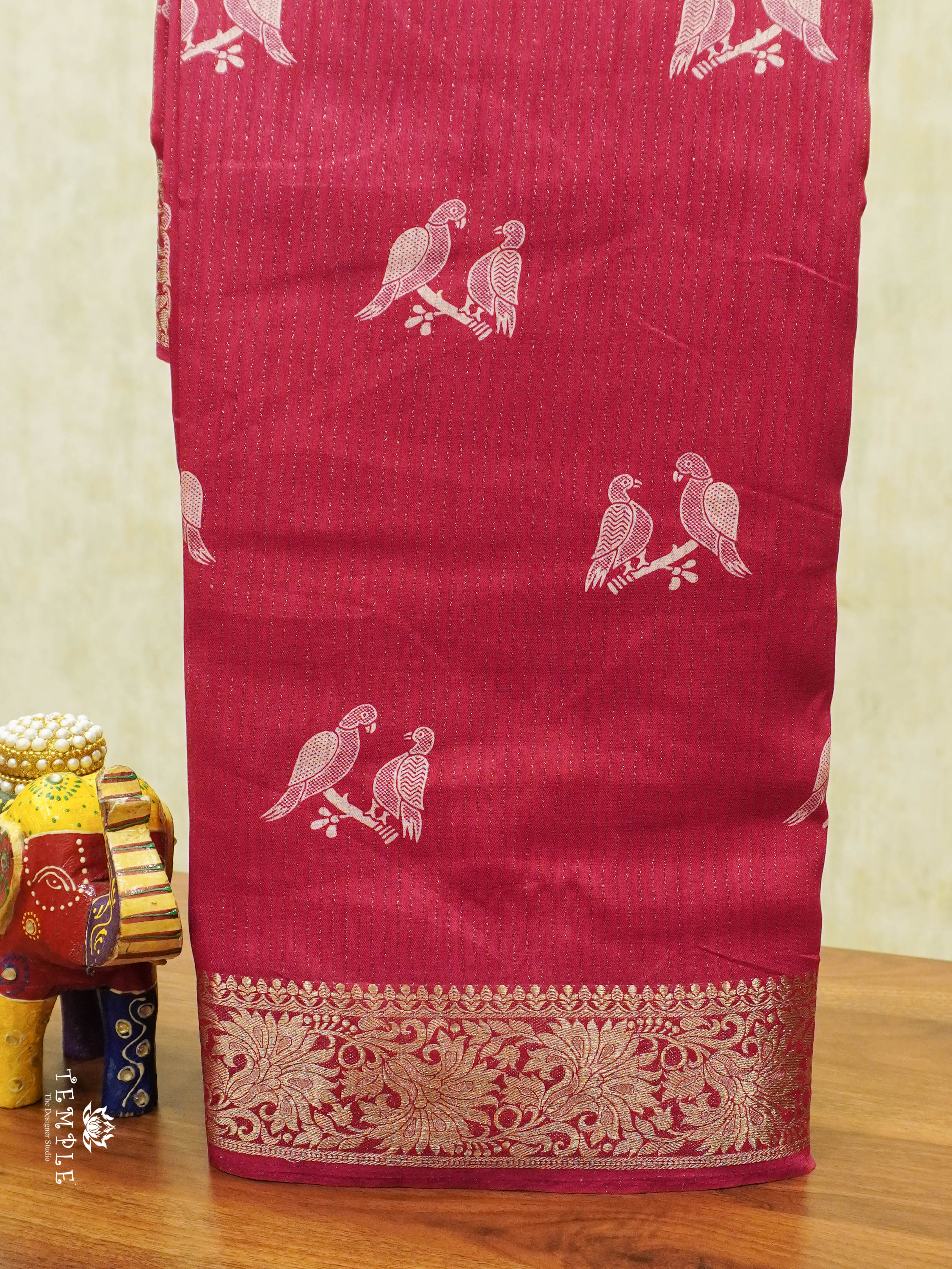 Vaira Oosi Georgette Saree(Pink) | TTDS1550 | Merry Deals