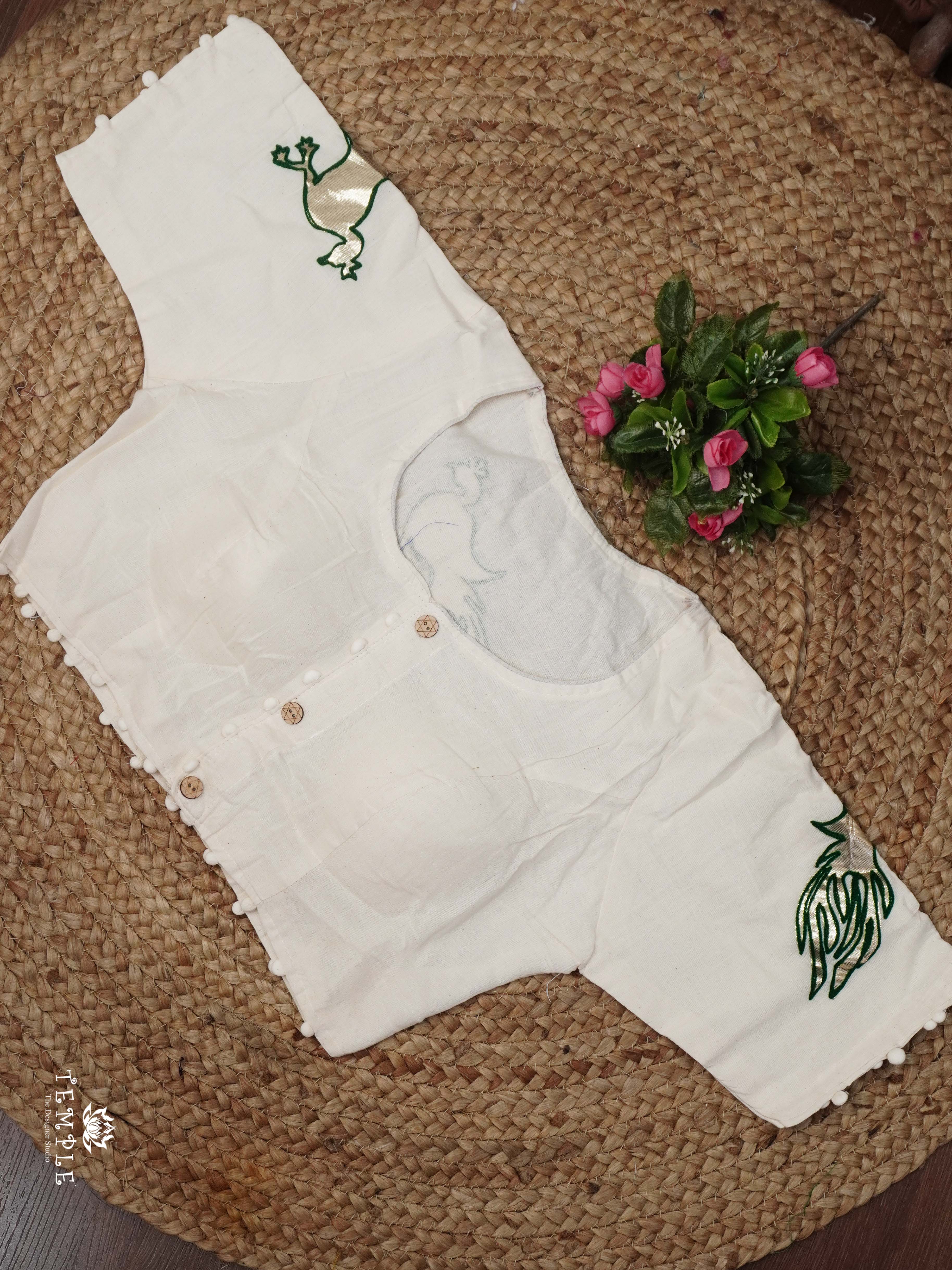 Applique Work Kadhi Readymade Blouse | TTDS2532