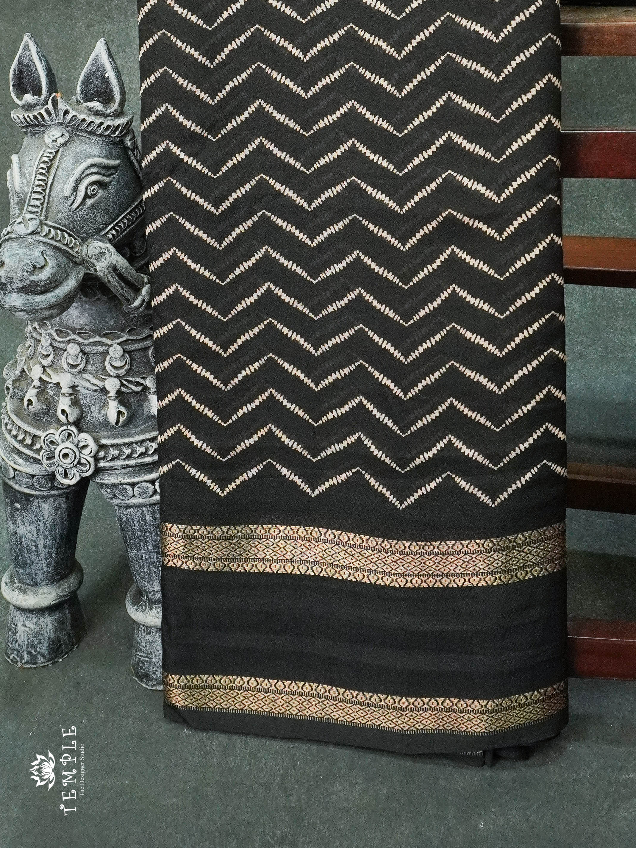 Georgette Saree With Leheriya Print | TTDS1153 | Sparkling Deals