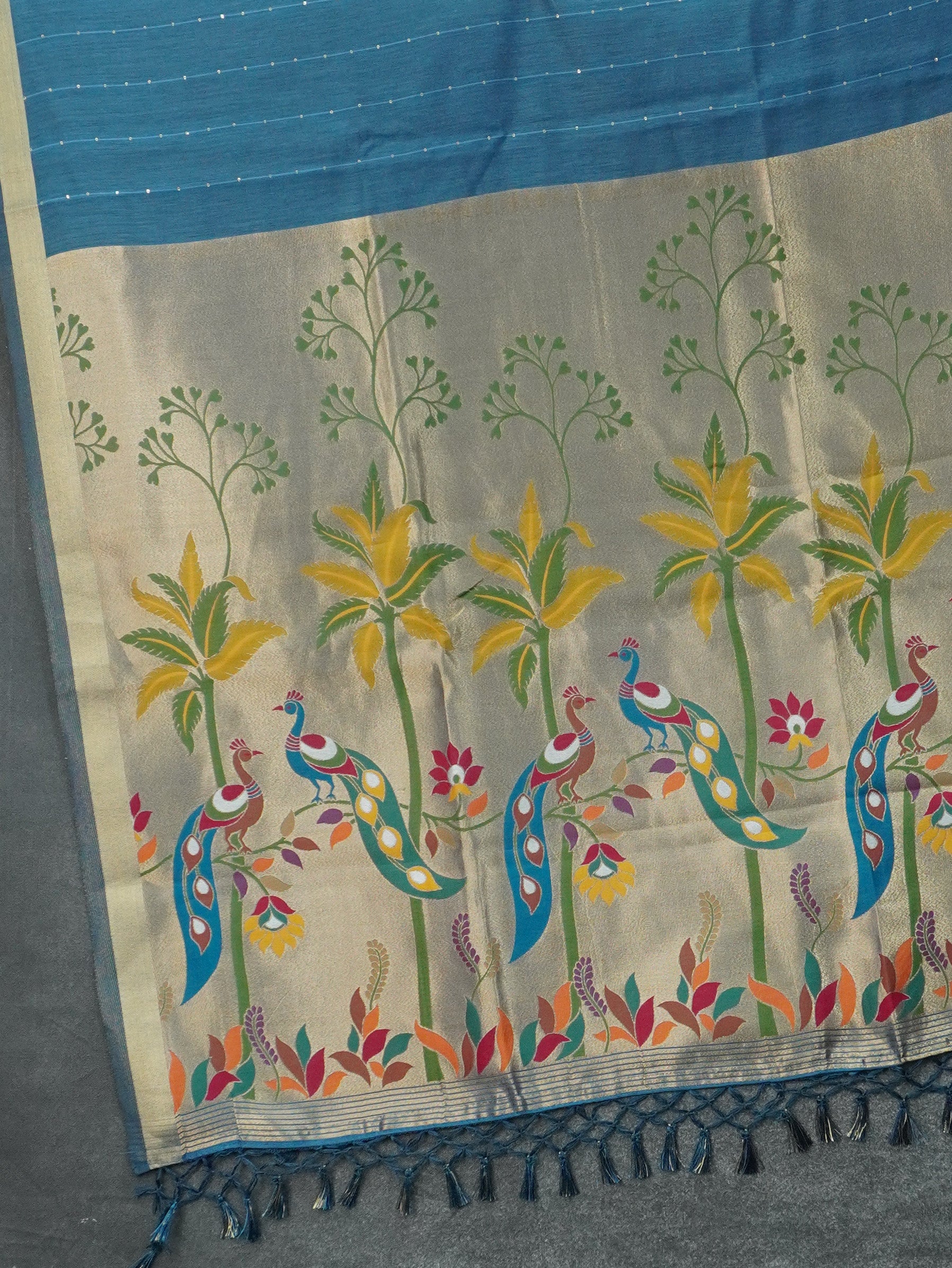 Linen Silk Saree | TTDS3469
