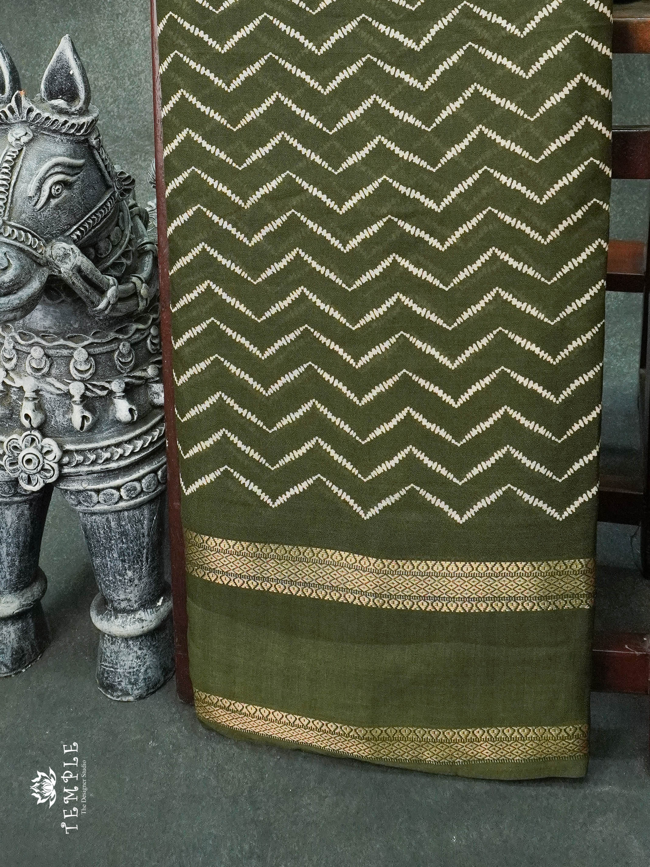 Georgette Saree With Leheriya Print | TTDS1153 | Sparkling Deals