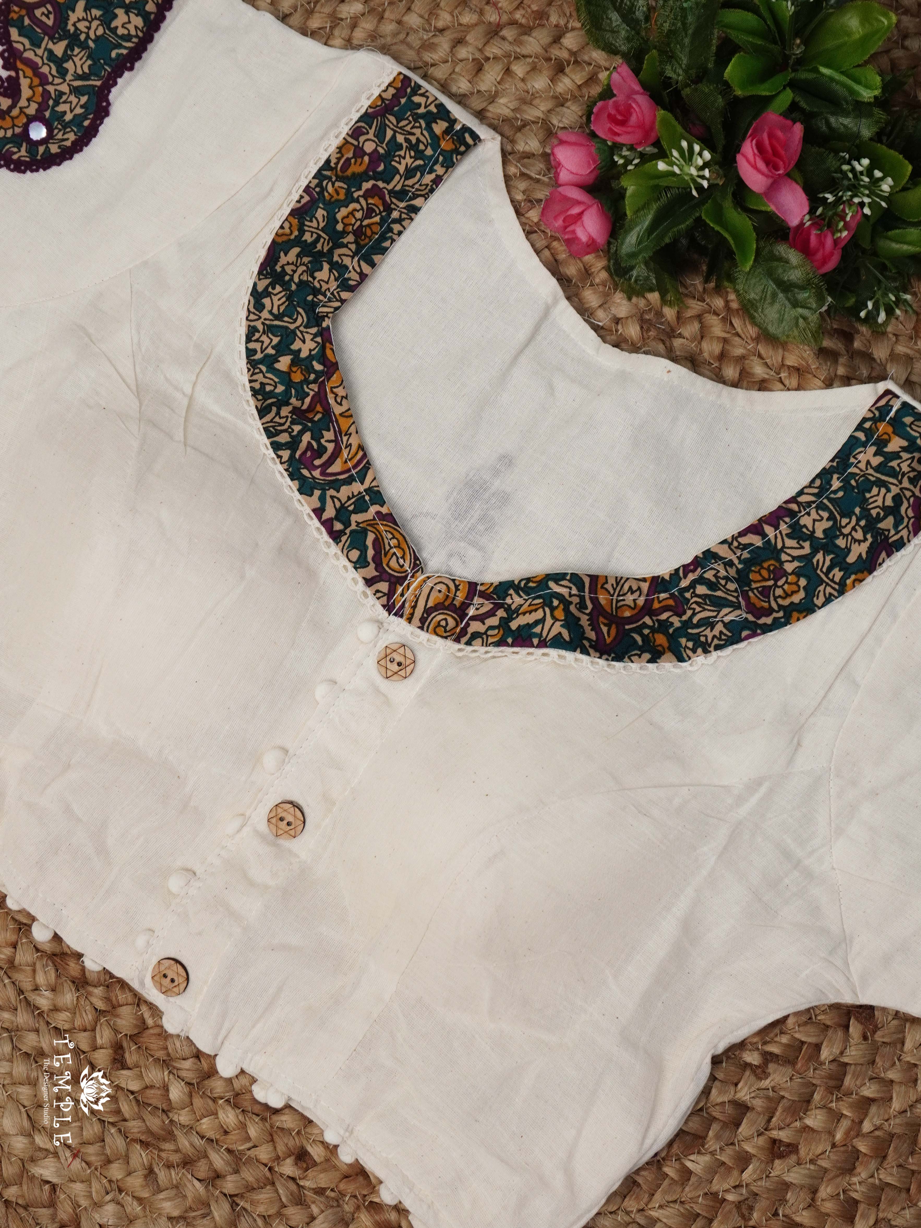 Applique Work Kadhi Readymade Blouse | TTDS2532