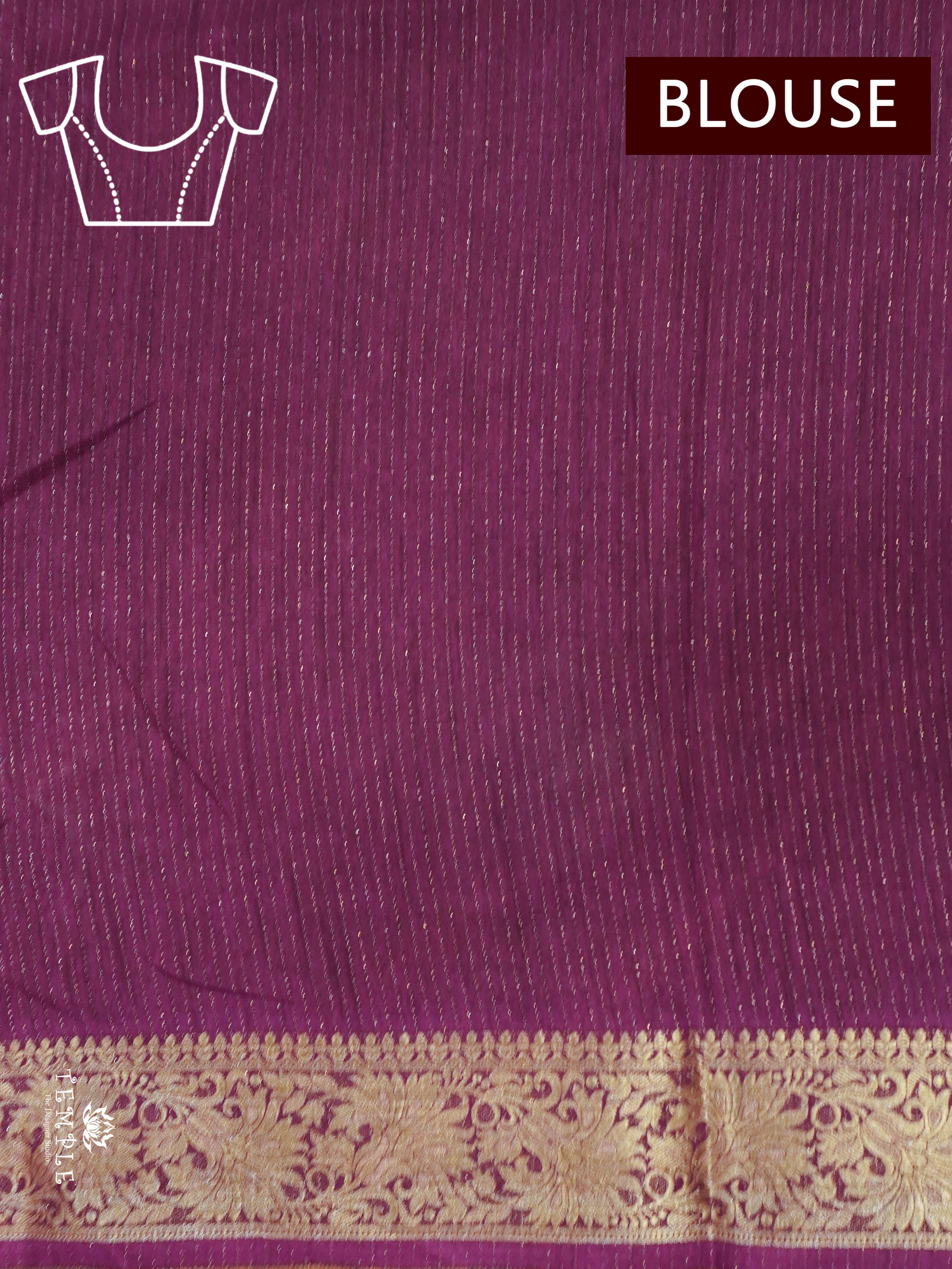 Vaira Oosi Georgette Saree(Wine Colour) | TTDS1550 | Merry Deals