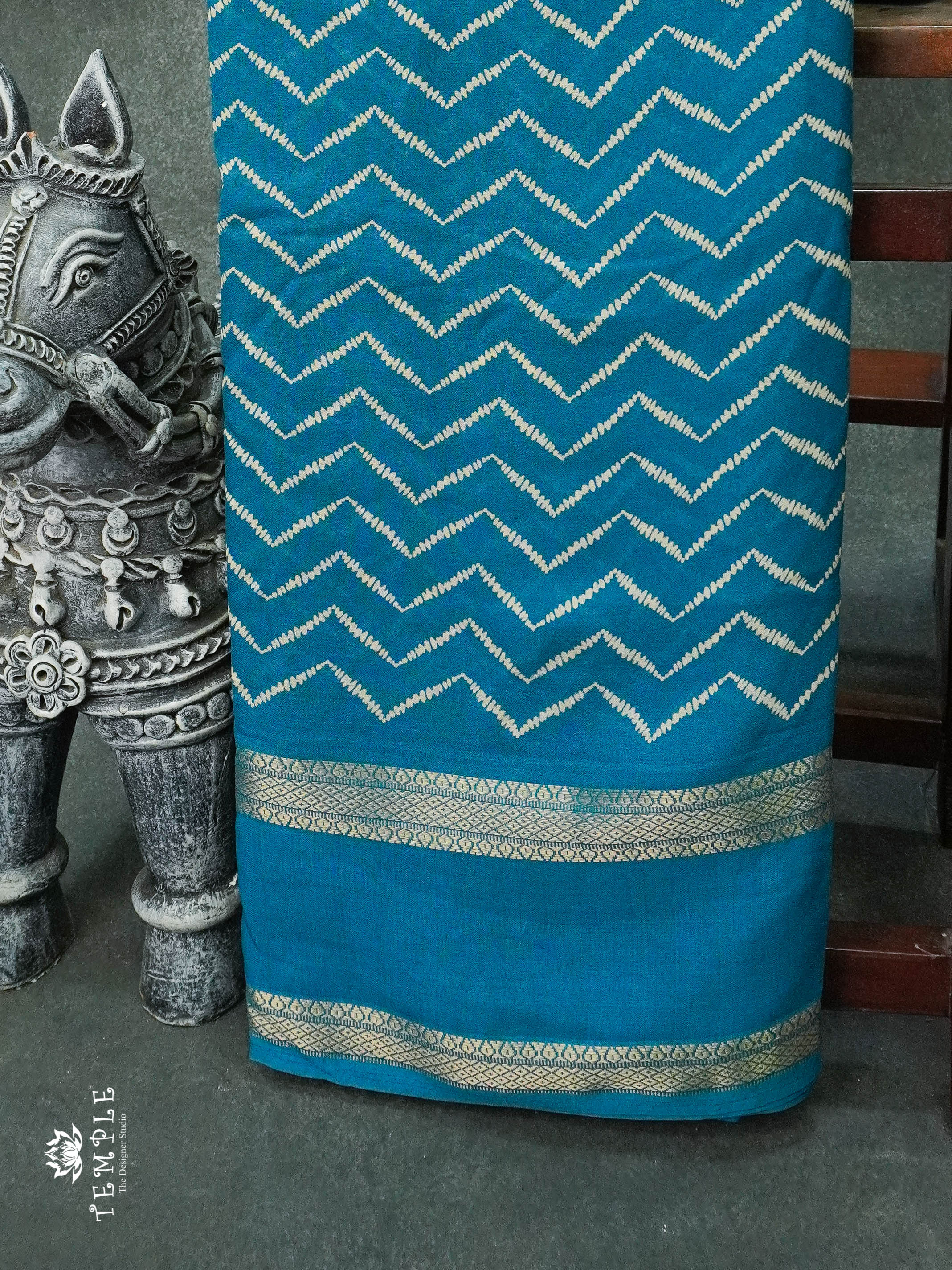 Georgette Saree With Leheriya Print | TTDS1153 | Sparkling Deals