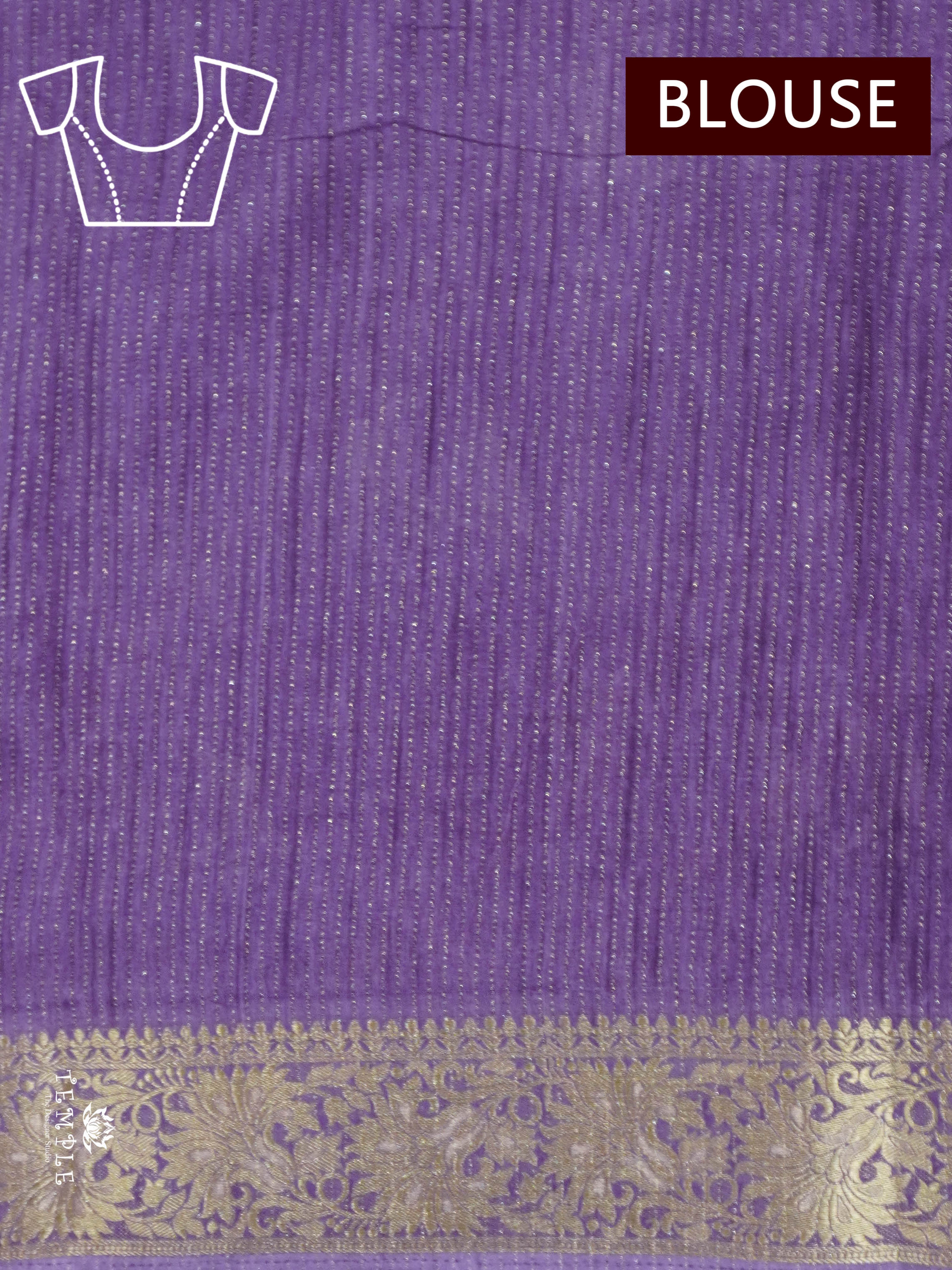 Vaira Oosi Georgette Saree(Lavender) | TTDS1550 | Merry Deals