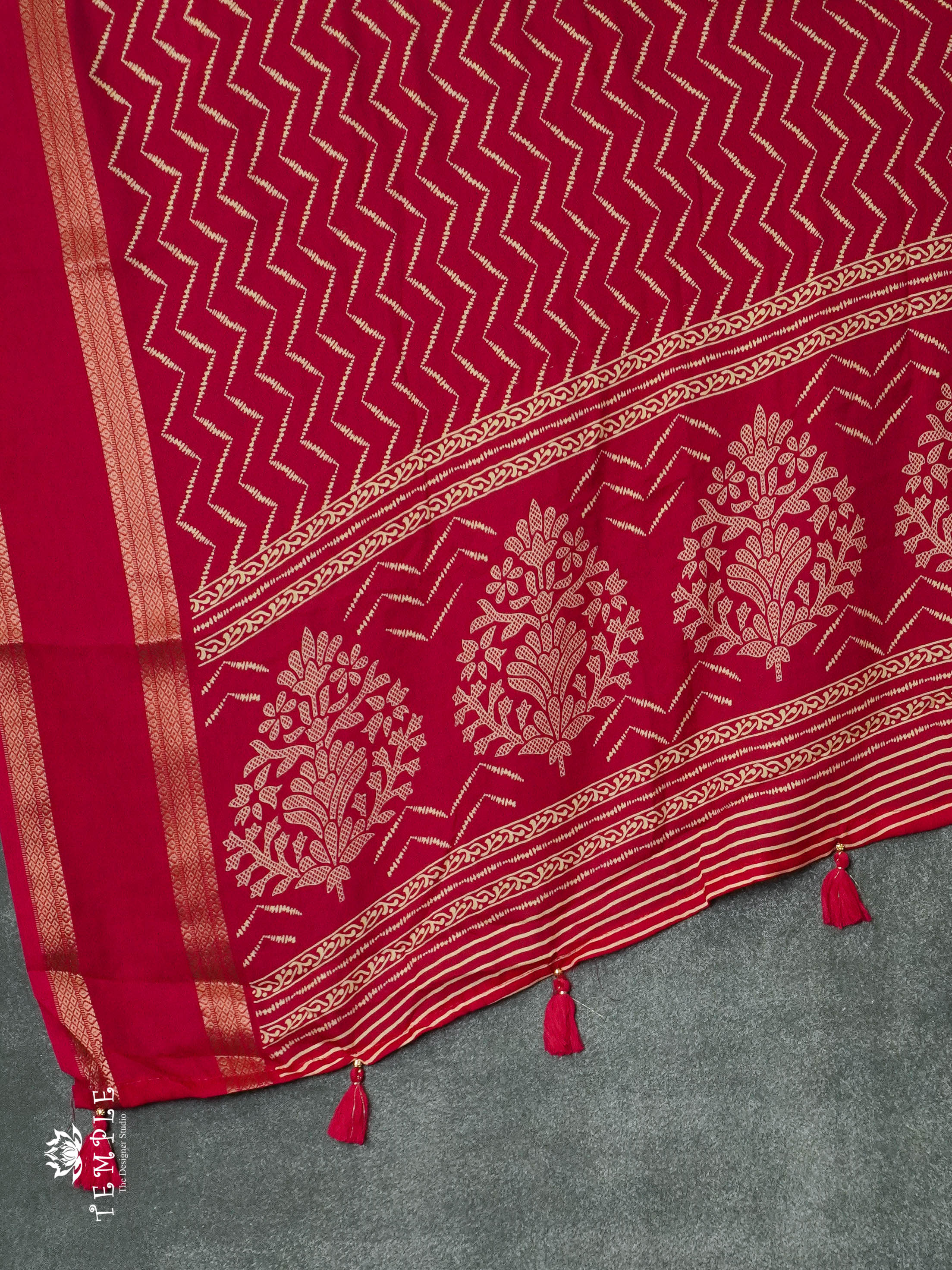 Georgette Saree With Leheriya Print | TTDS1153 | Sparkling Deals