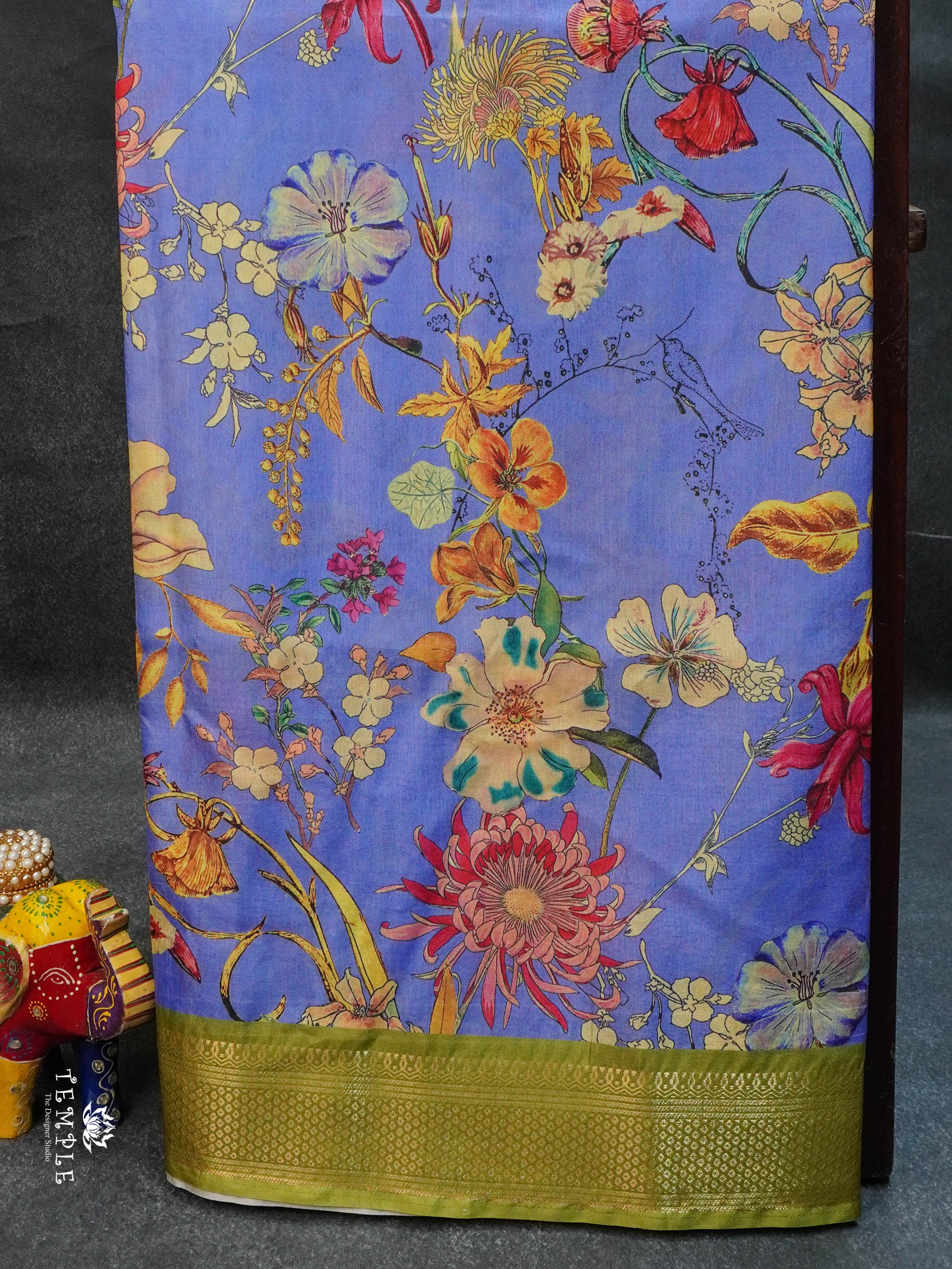 Floral Printed Art Silk | TTDS1551 | Merry Deals