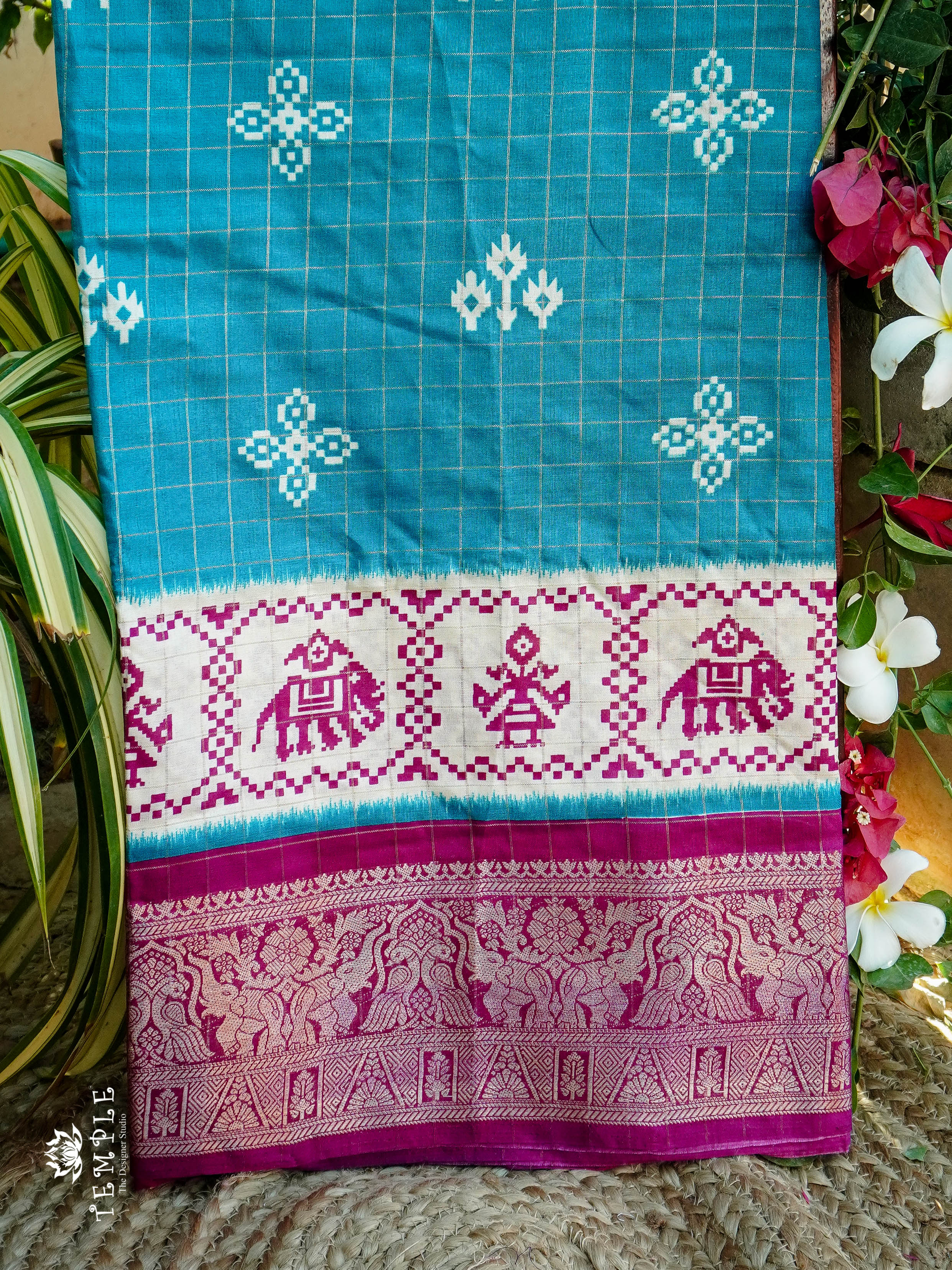 Venkatagiri Checks Silk Cotton Saree | TTDS815