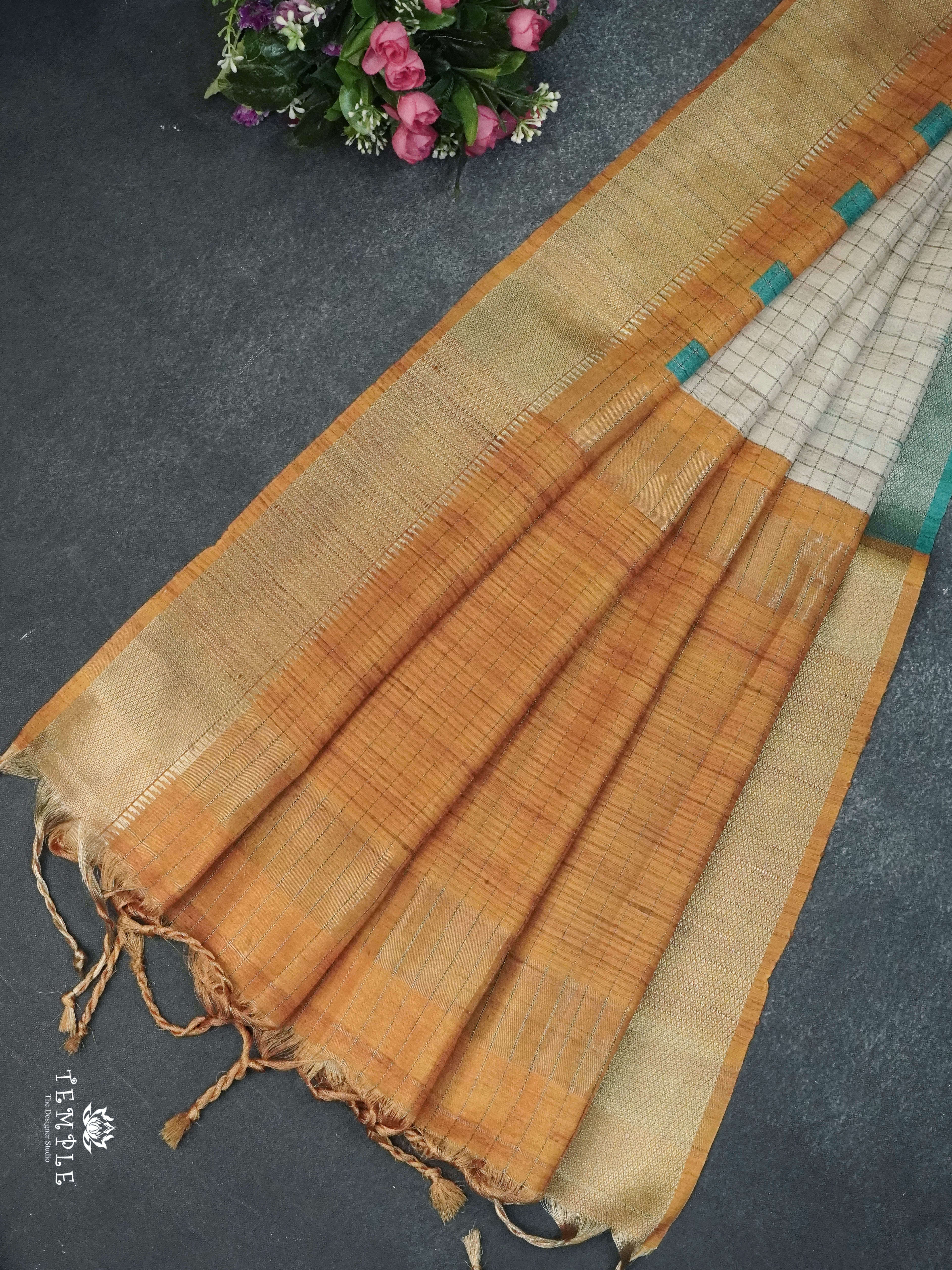 Tussar Saree With Ganga Jamuna Border | TTDS1549 | Merry Deals | PRE BOOKING