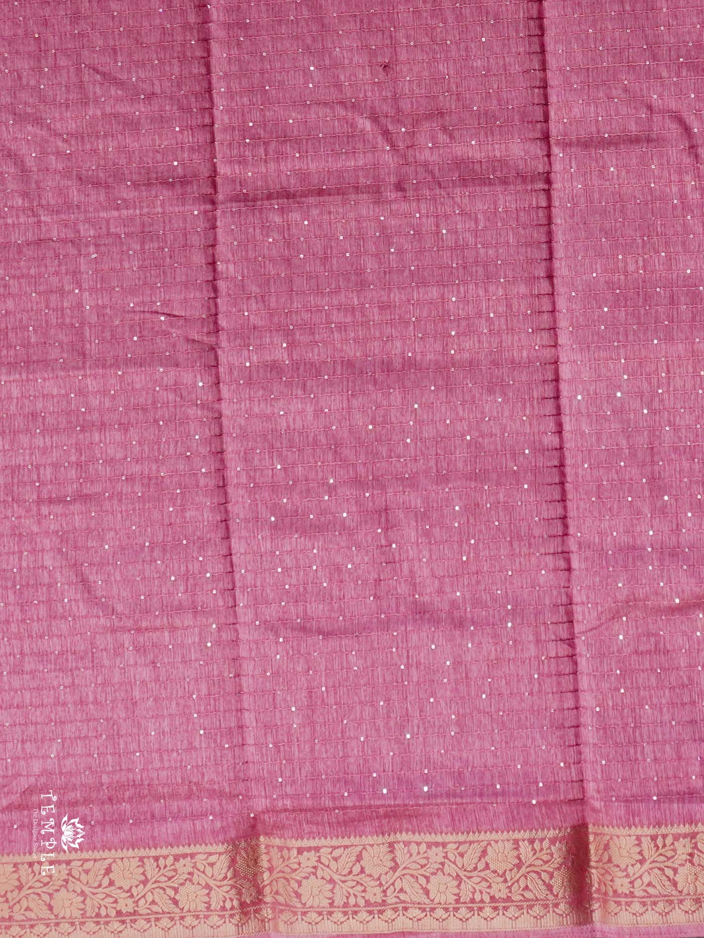 Semi Tussar Saree with Sequins Design | TTDS2536