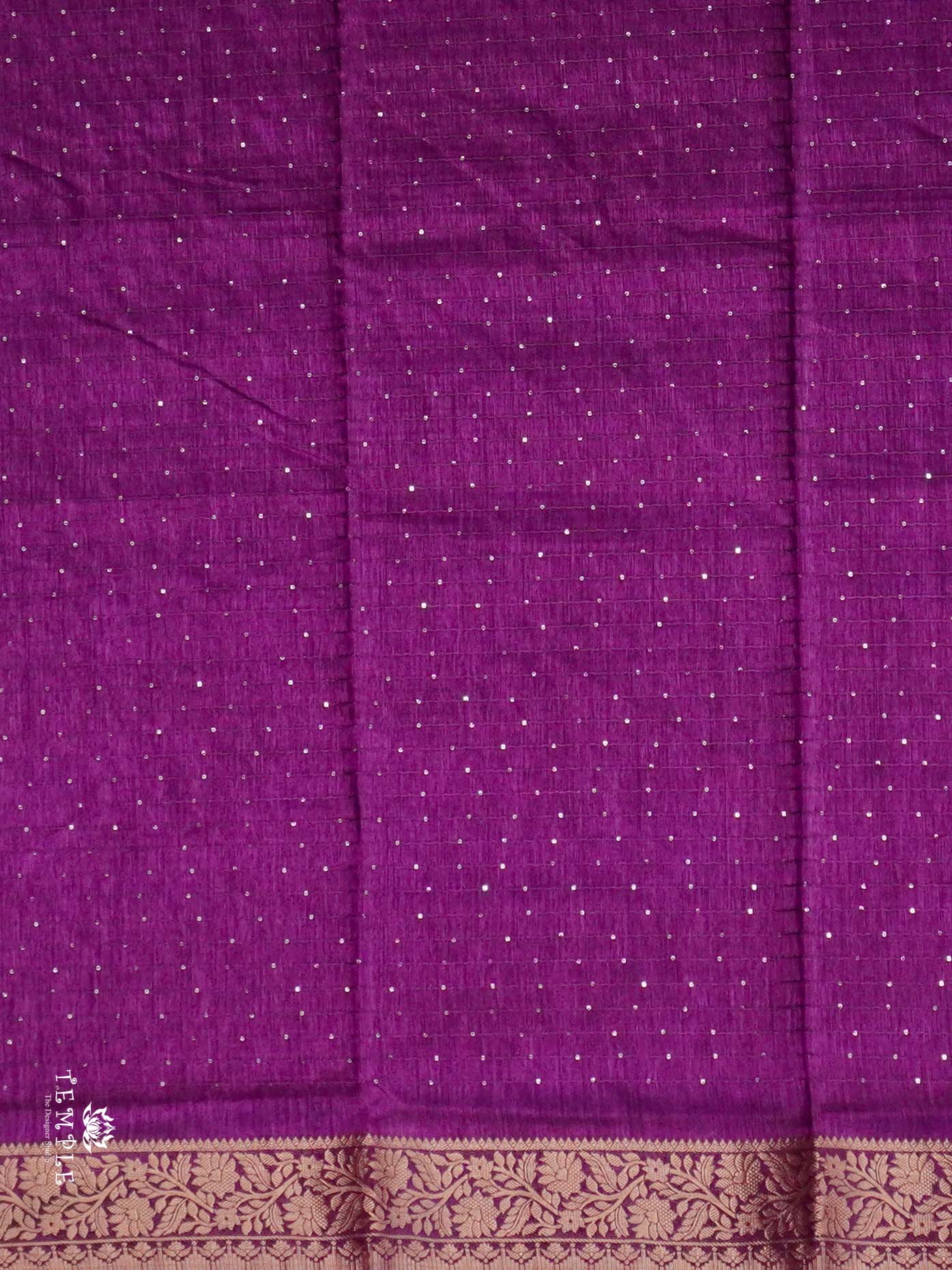 Semi Tussar Saree with Sequins Design | TTDS2536