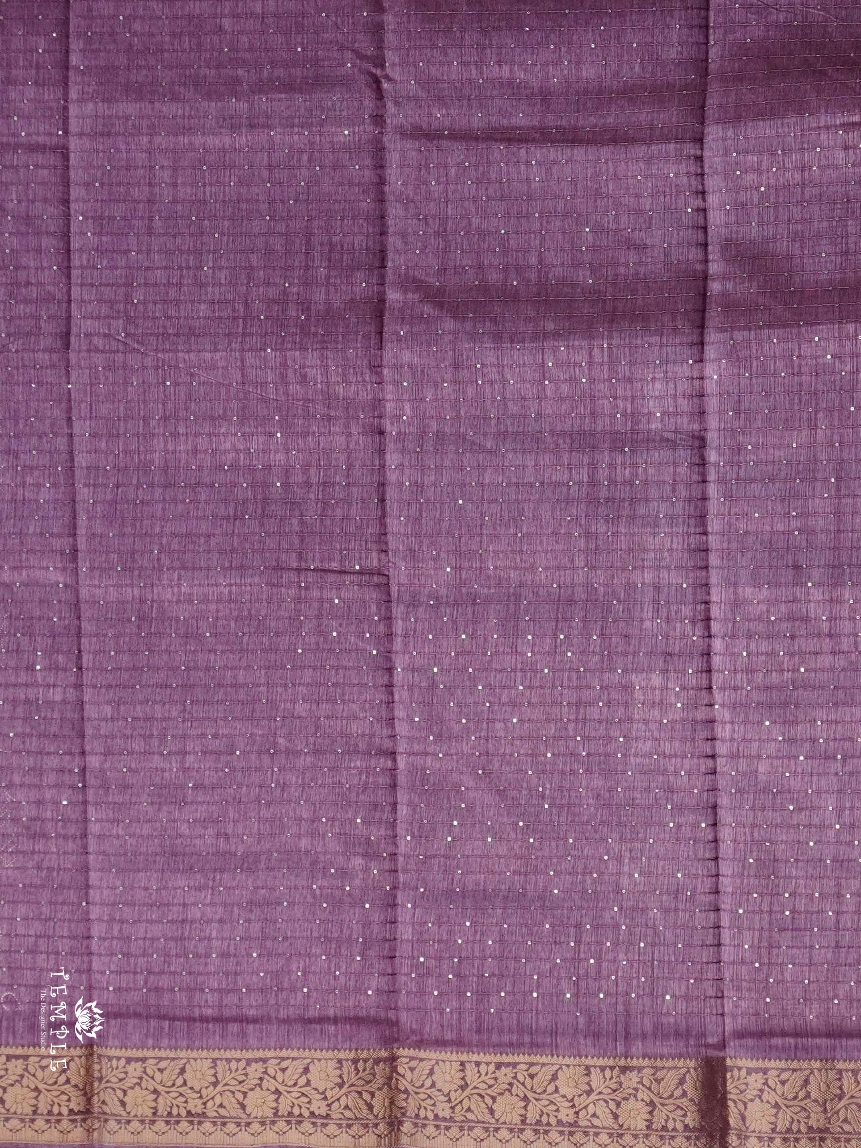 Semi Tussar Saree with Sequins Design | TTDS2536
