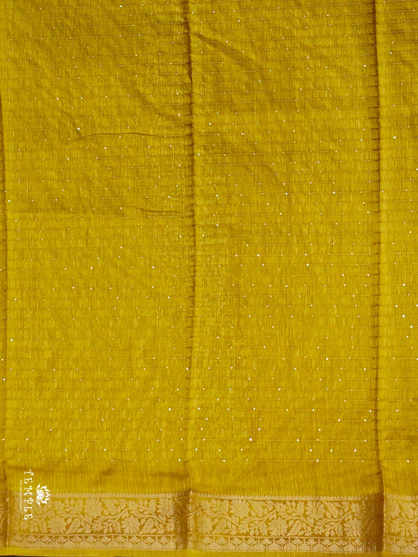 Semi Tussar Saree with Sequins Design | TTDS2536