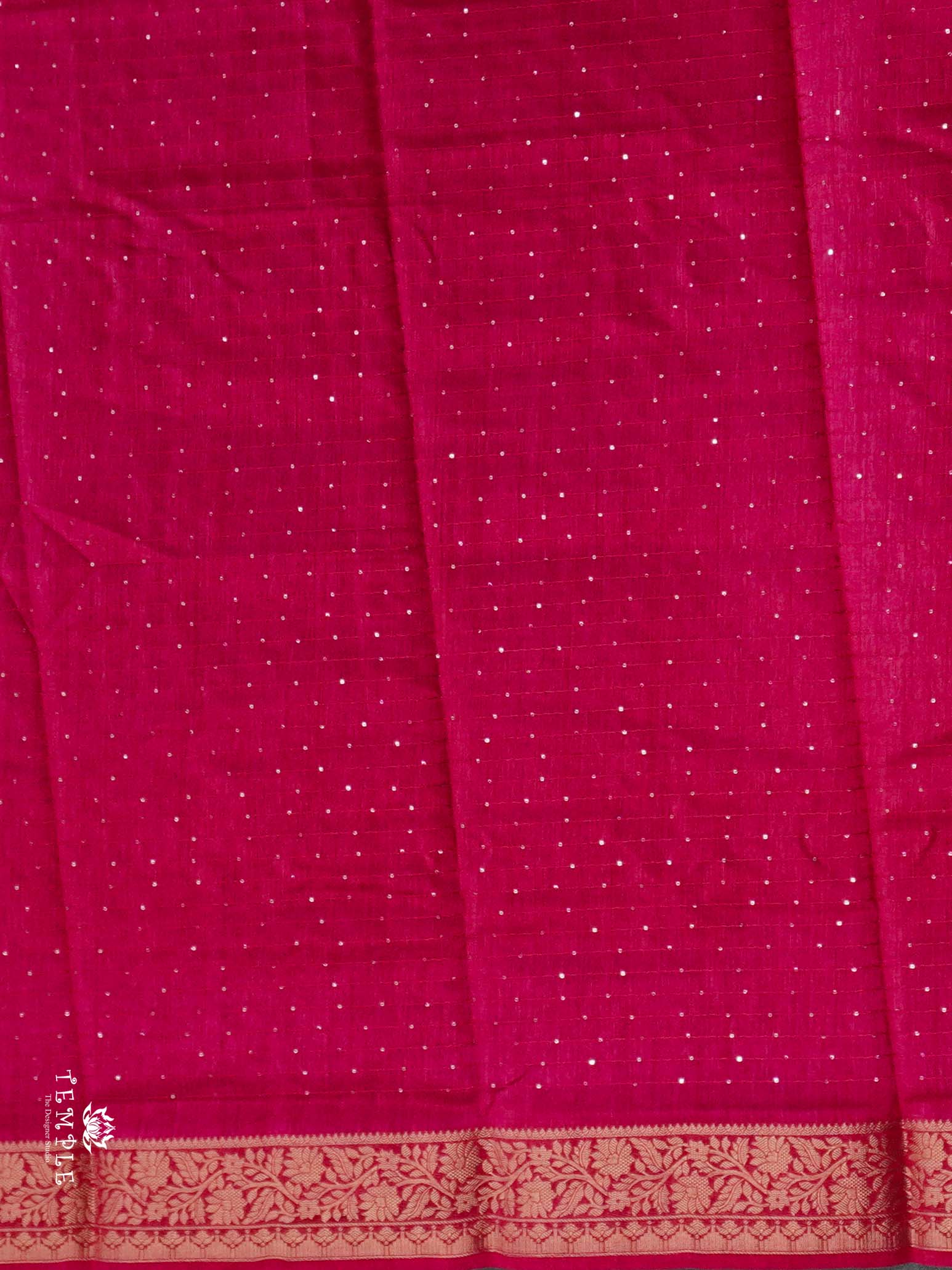 Semi Tussar Saree with Sequins Design | TTDS2543