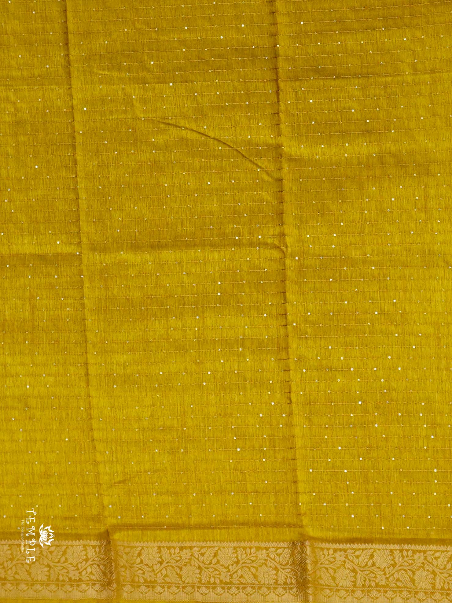 Semi Tussar Saree with Sequins Design | TTDS2543