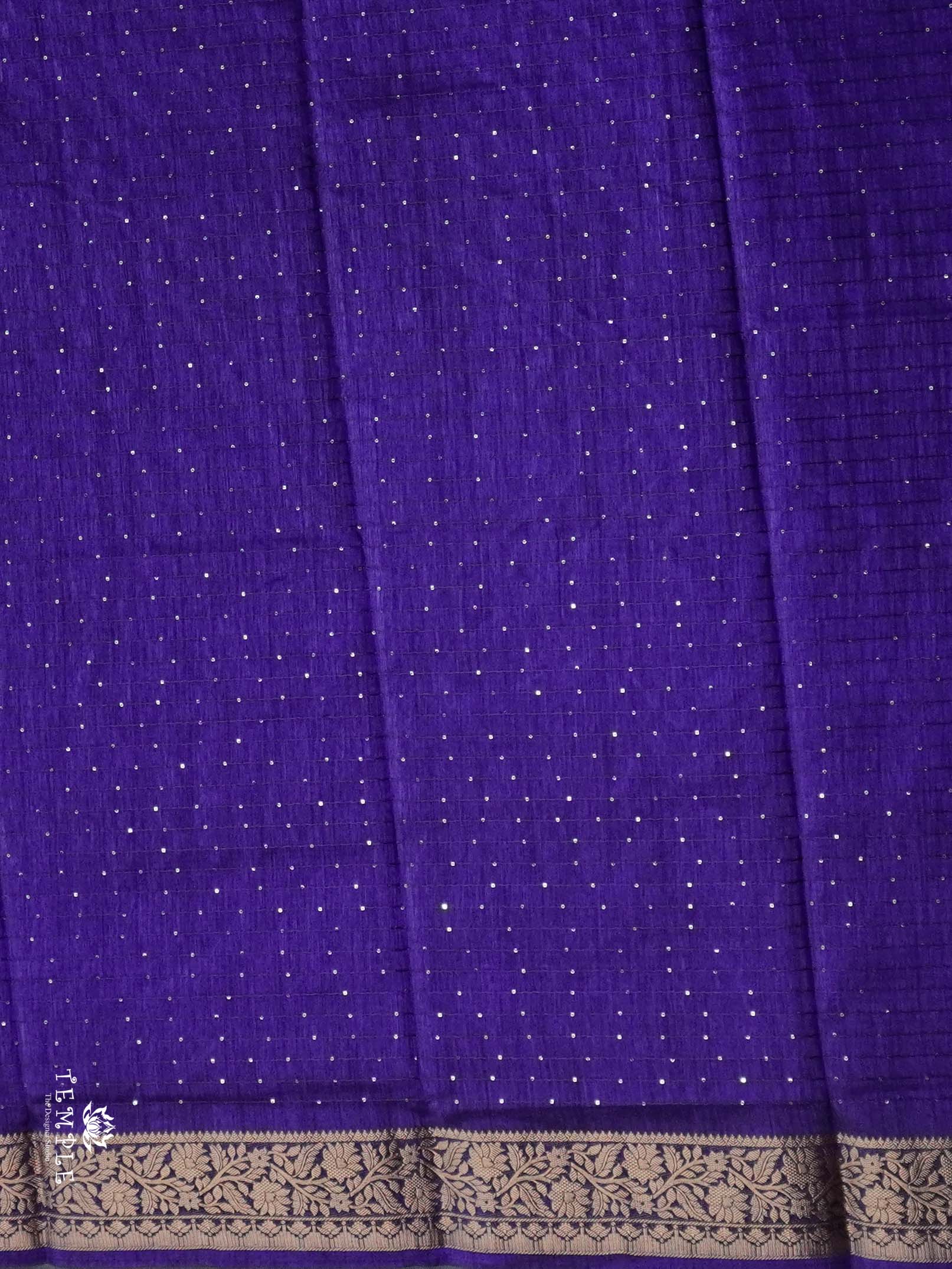 Semi Tussar Saree with Sequins Design | TTDS2543