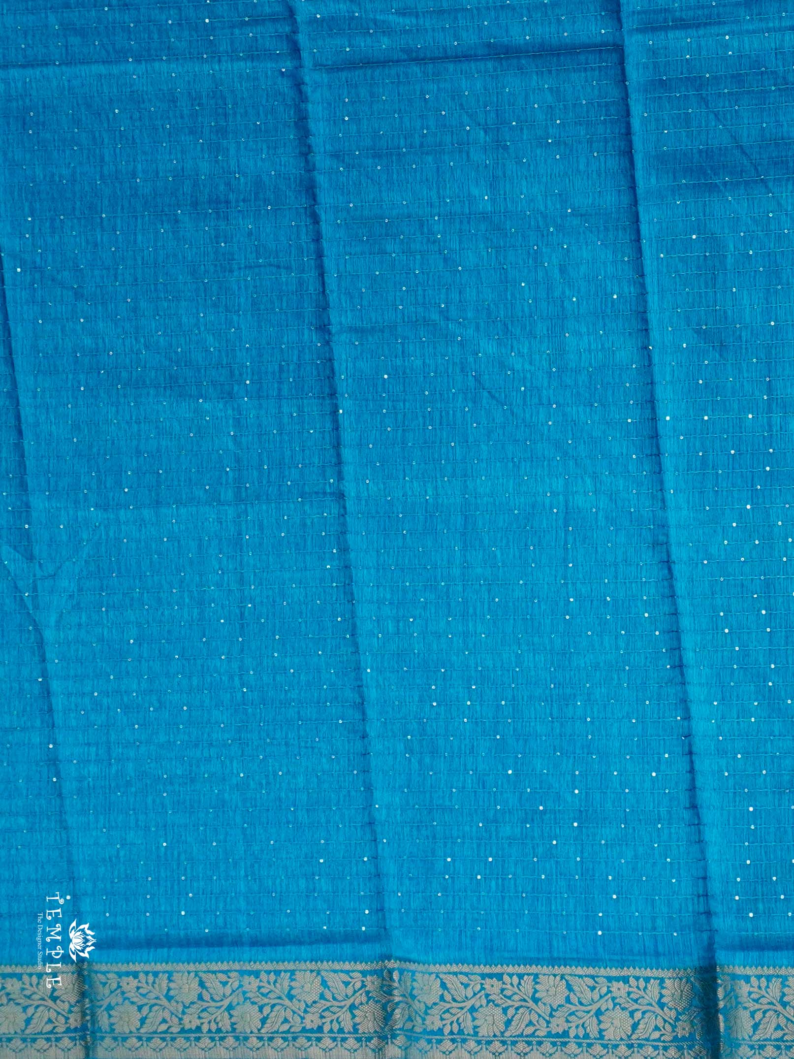 Semi Tussar Saree with Sequins Design | TTDS2543