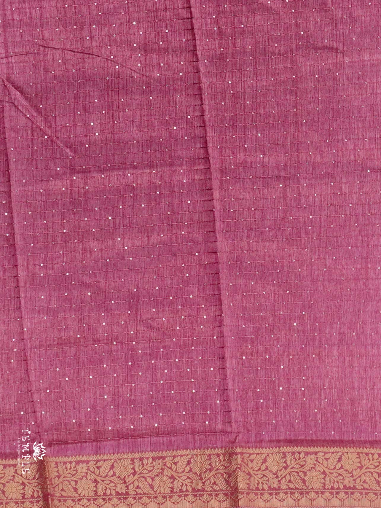 Semi Tussar Saree with Sequins Design | TTDS2543