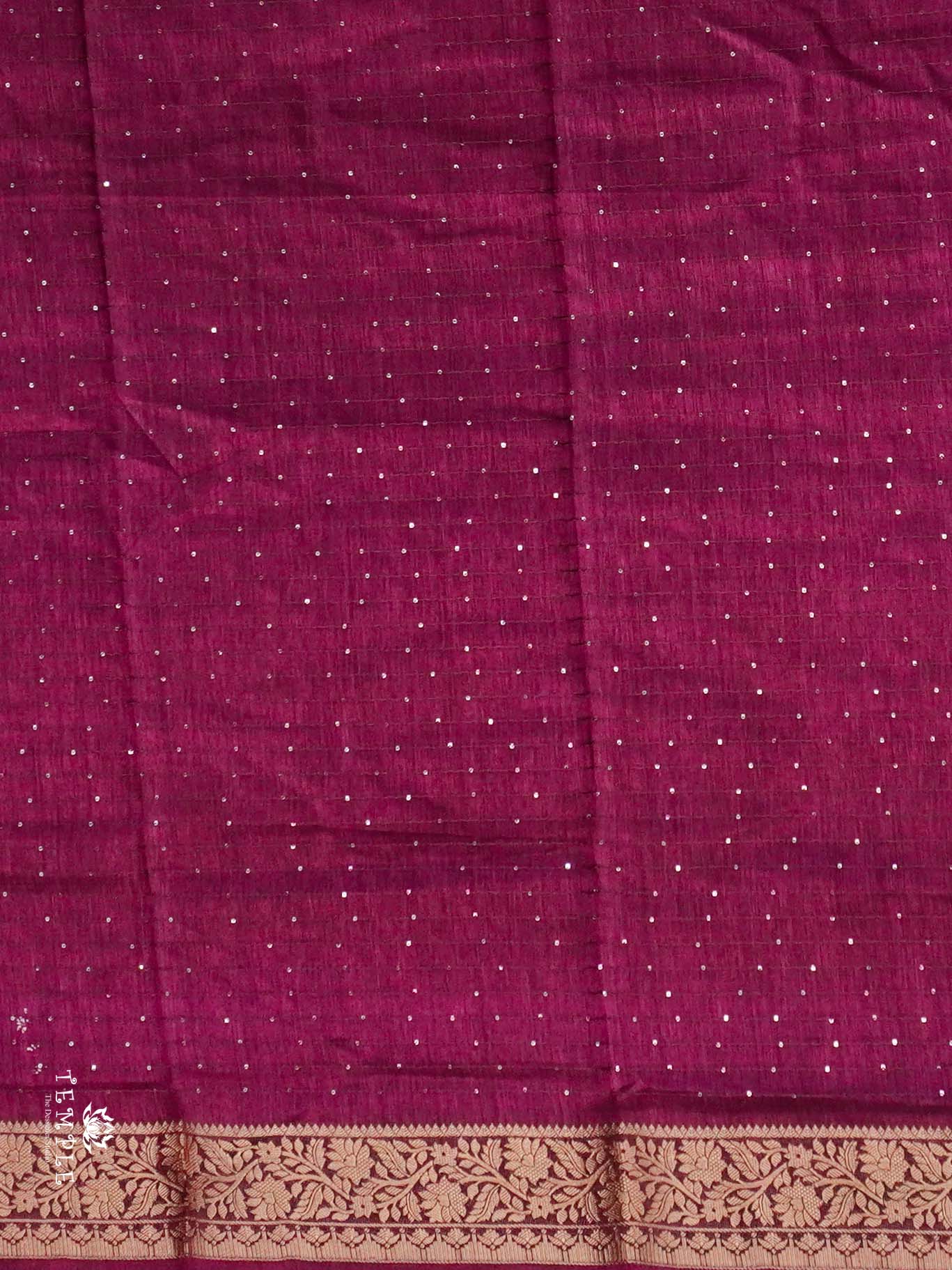 Semi Tussar Saree with Sequins Design | TTDS2543
