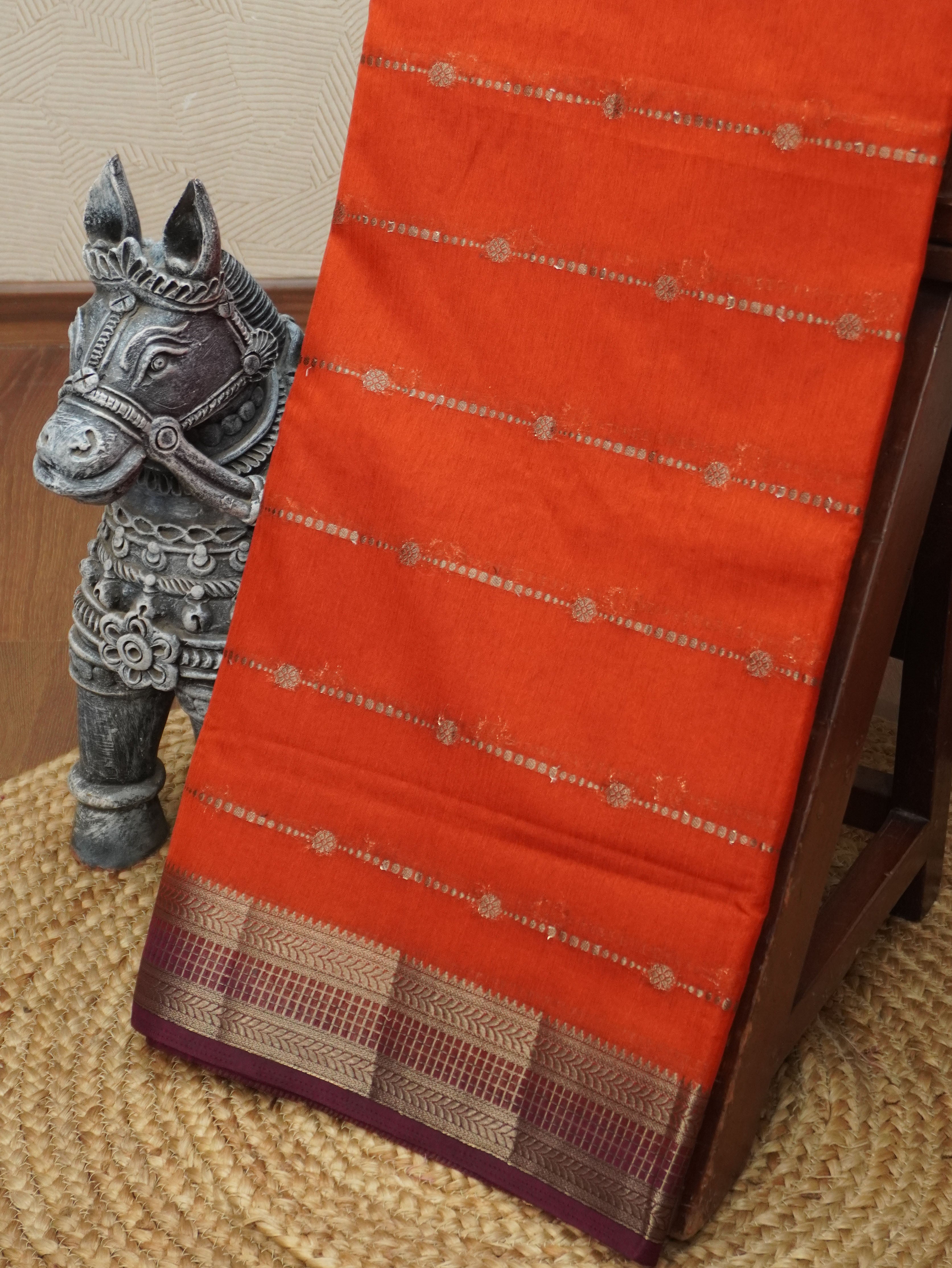 Jute Silk Cotton Saree | TTDS3449 | PRE BOOKING